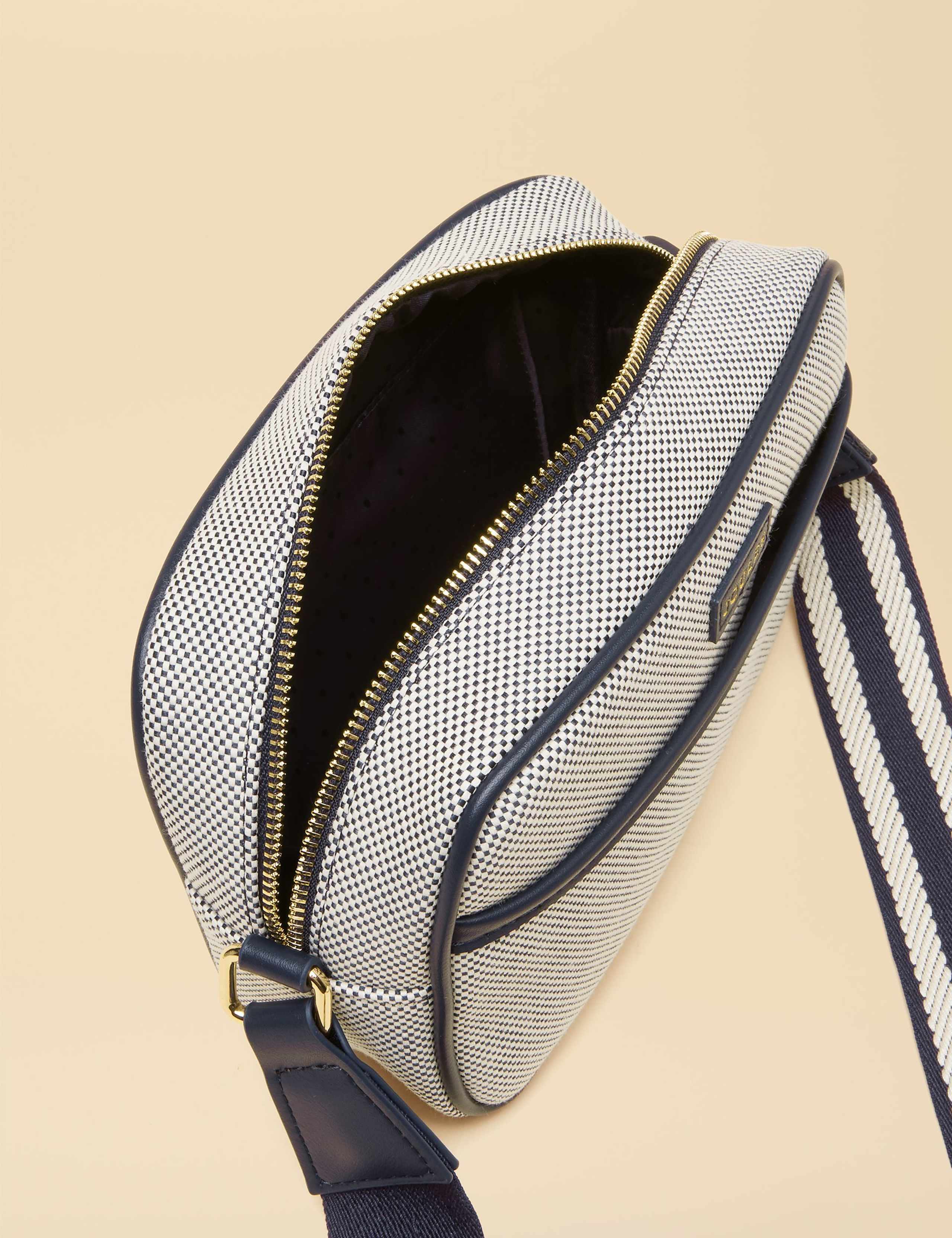 Canvas Webbing Strap Cross Body Bag 4 of 8