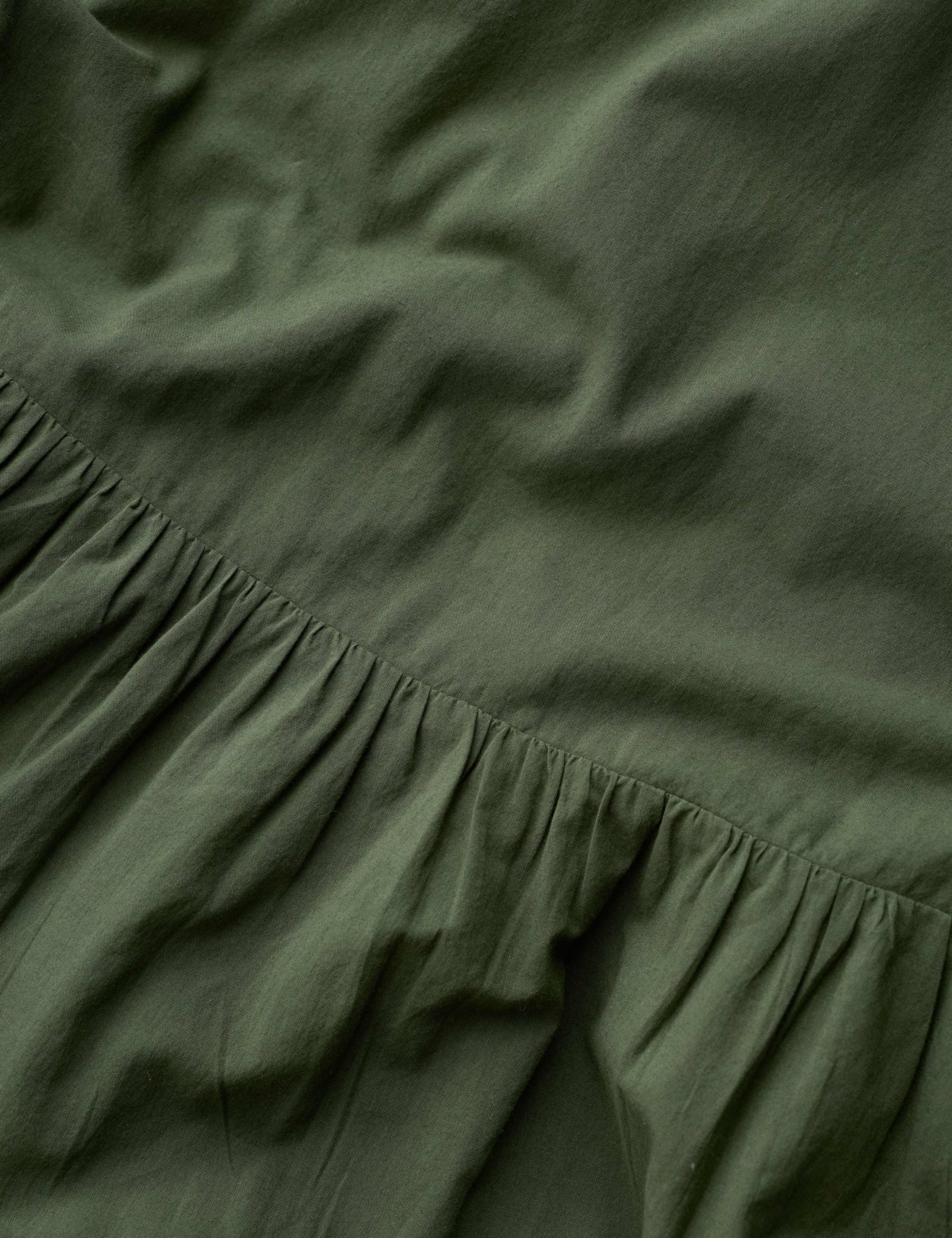 Pure Cotton V-Neck Midi Smock Dress 5 of 5