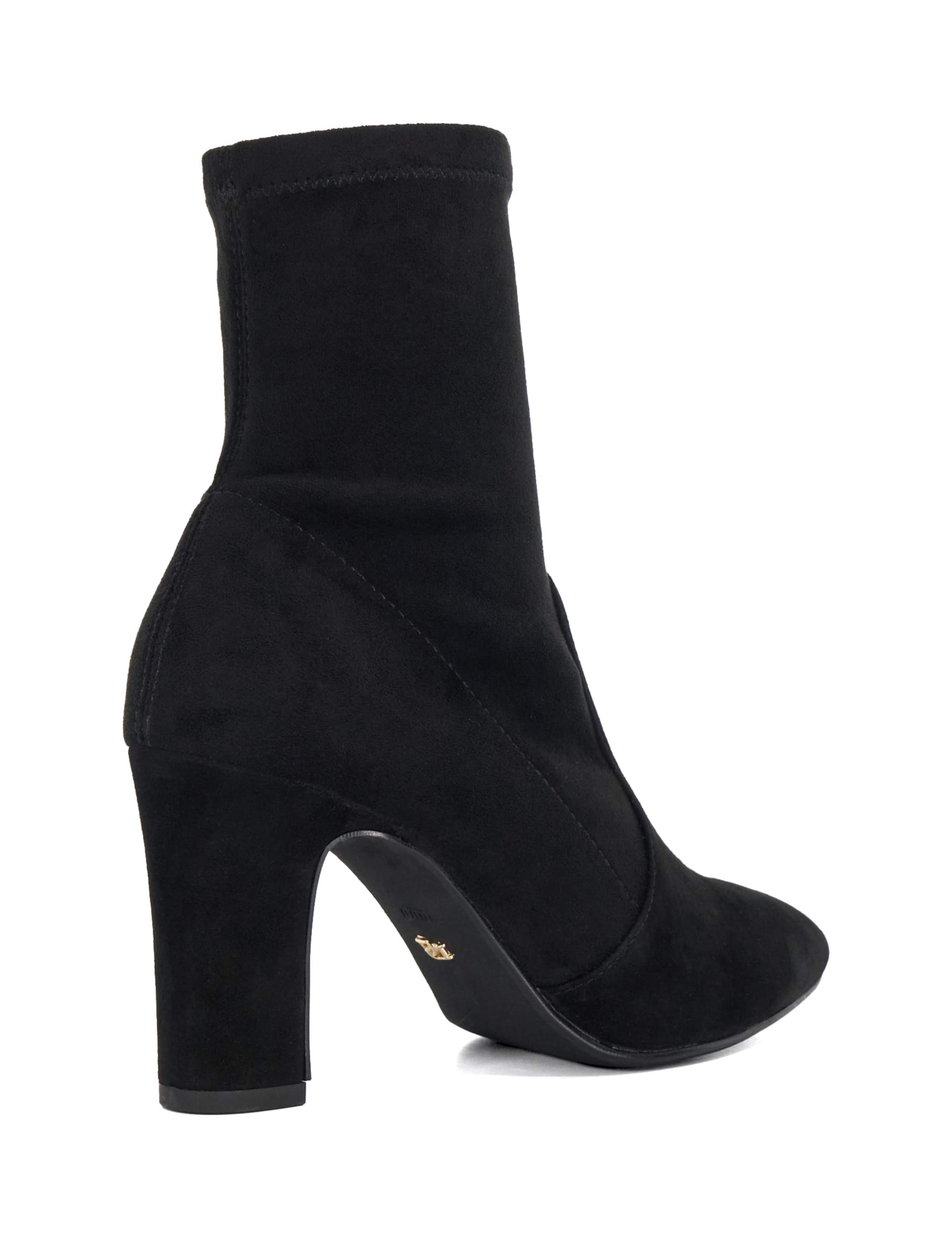Wide Fit Suede Block Heel Sock Boots 5 of 6