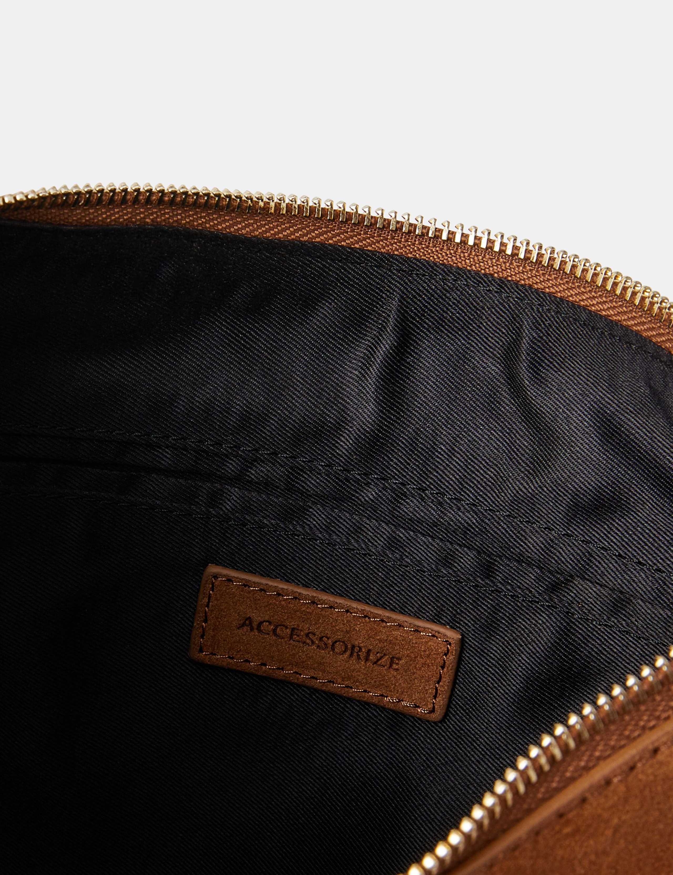 Suede Fringed Scoop Shoulder Bag 4 of 4