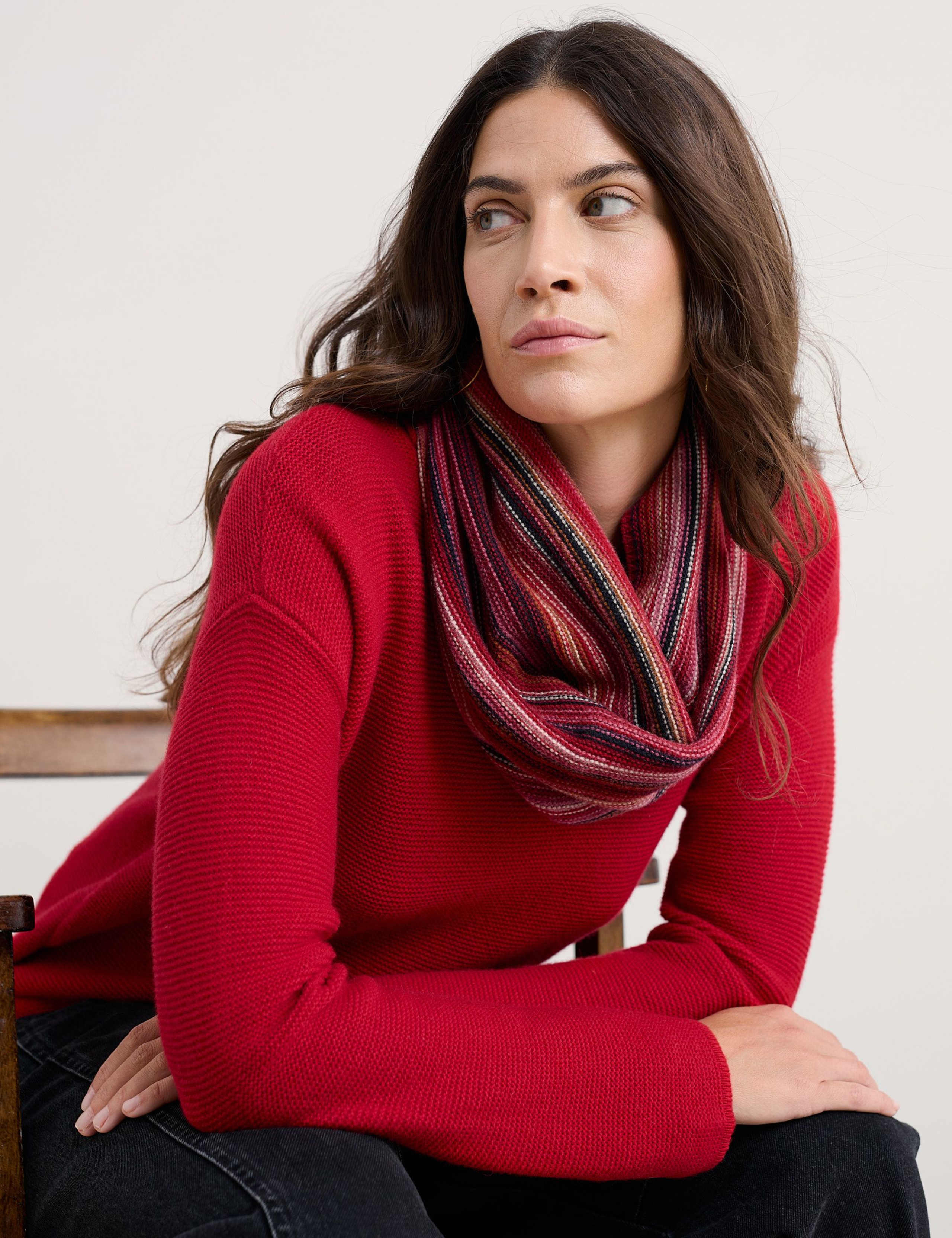 Wool Rich Striped Snood 3 of 4