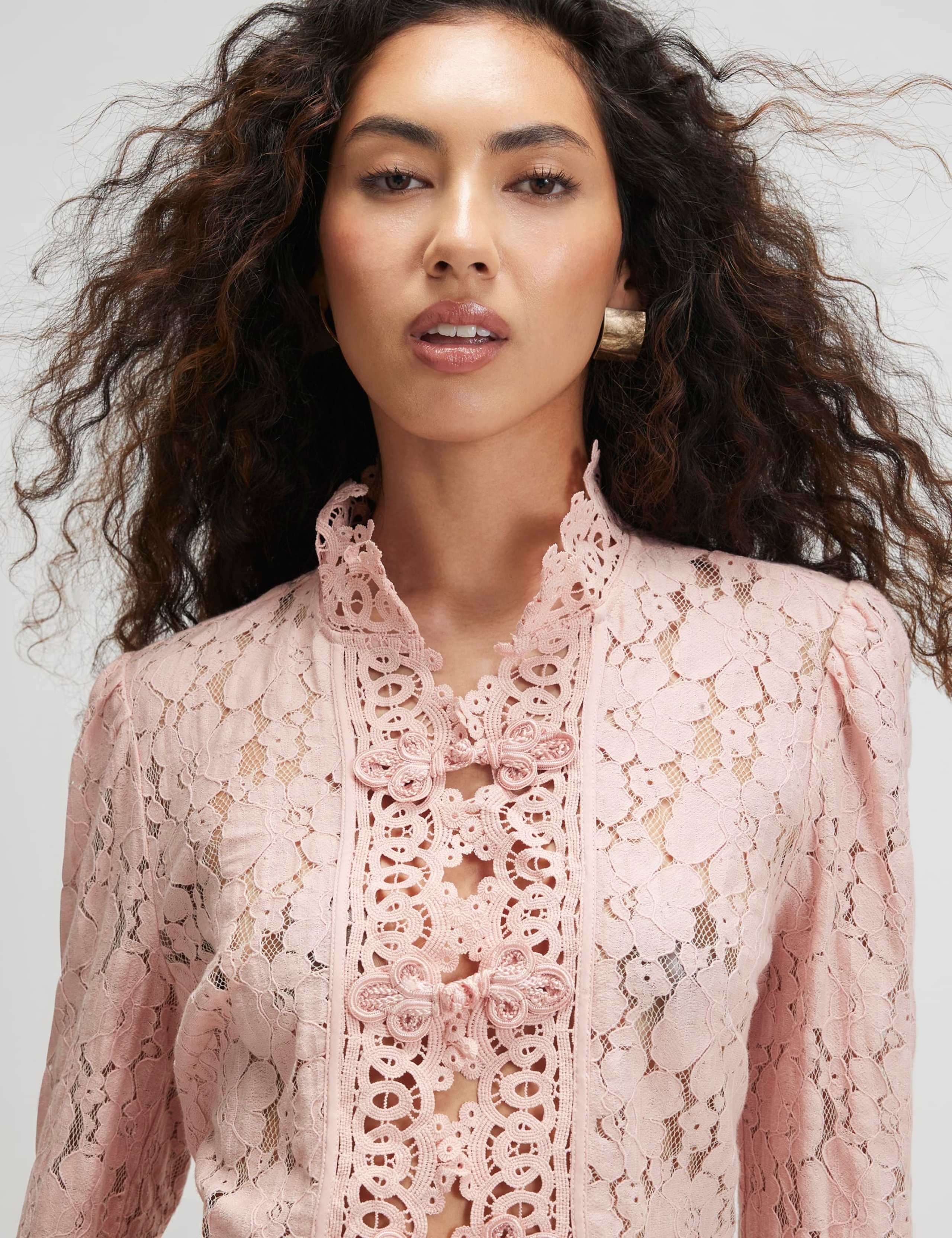 Pure Cotton Lace Jacket 5 of 6