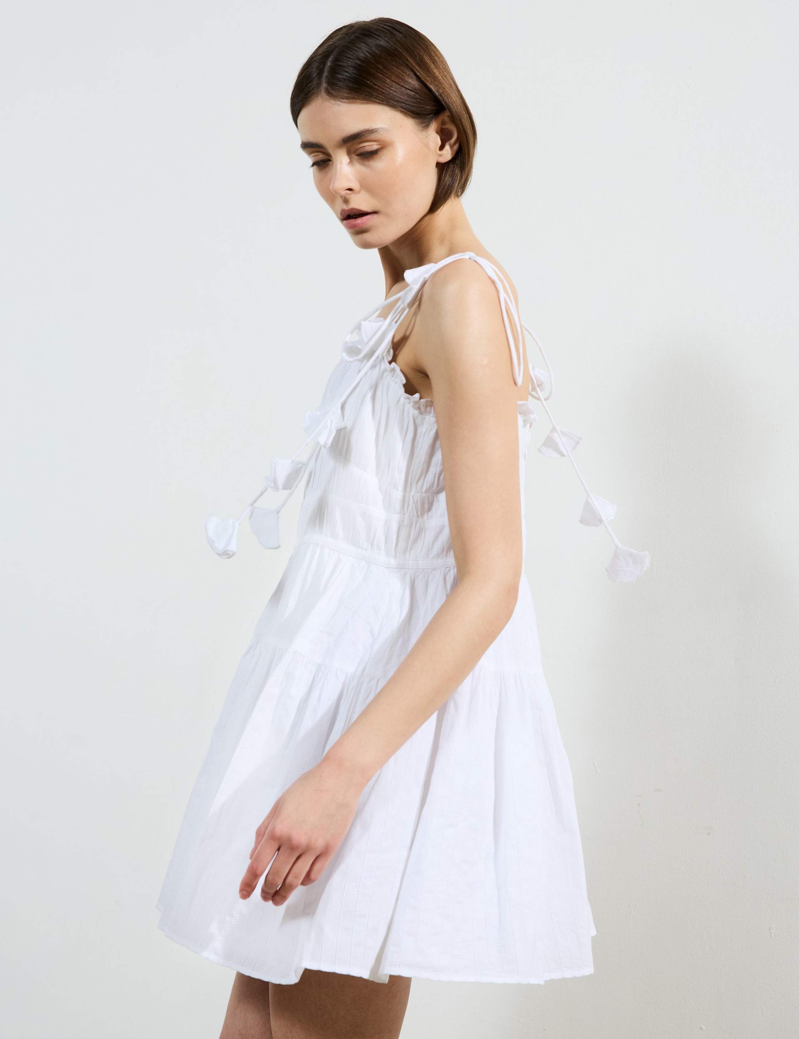 Pure Cotton Gathered Mini Tea Dress 3 of 3