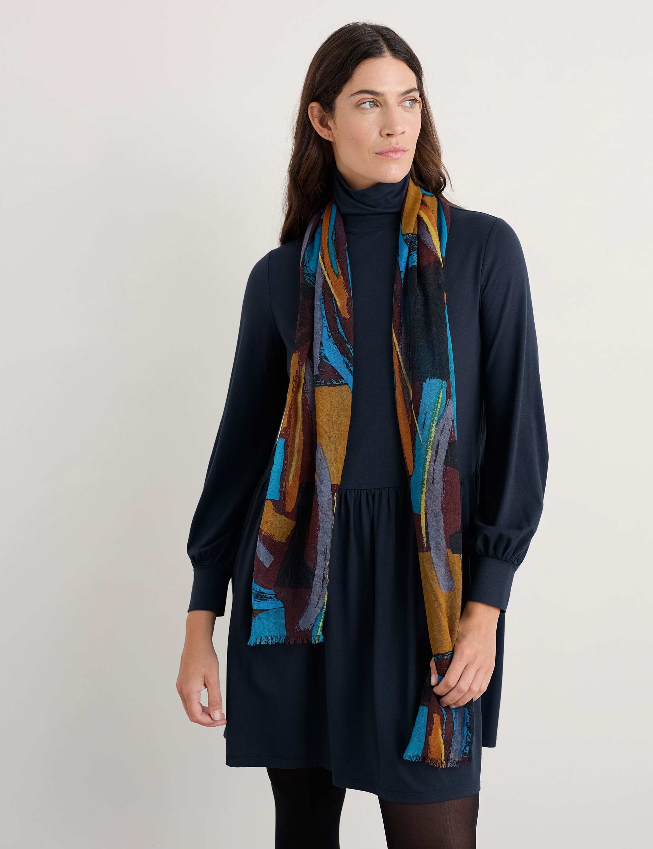 Pure Wool Printed Scarf 2 of 5