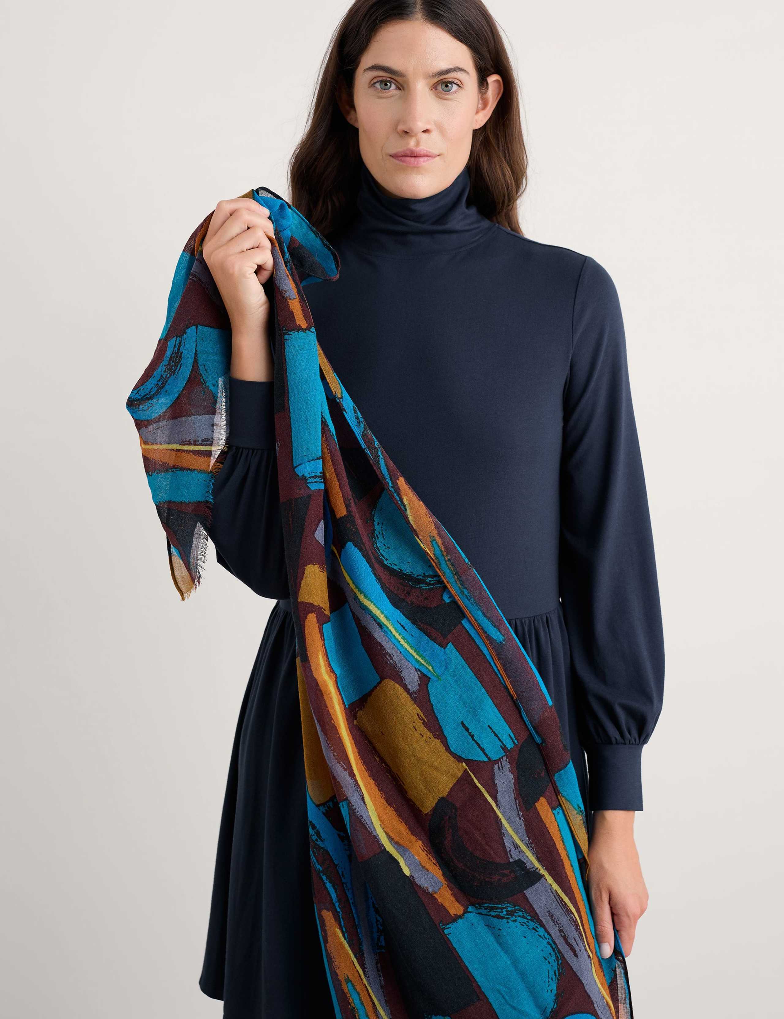 Pure Wool Printed Scarf 4 of 5