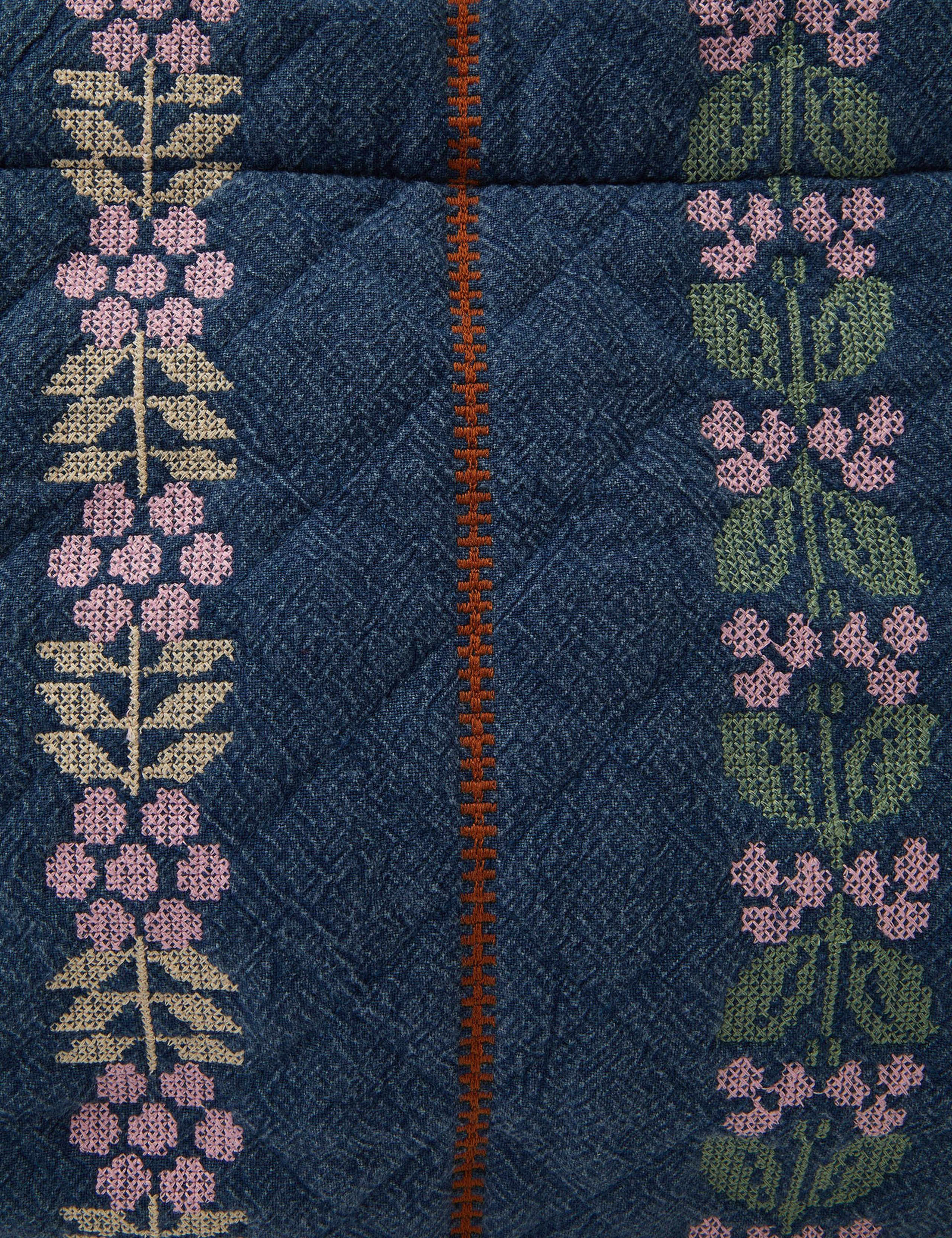 Denim Embroidered Shopper 4 of 4