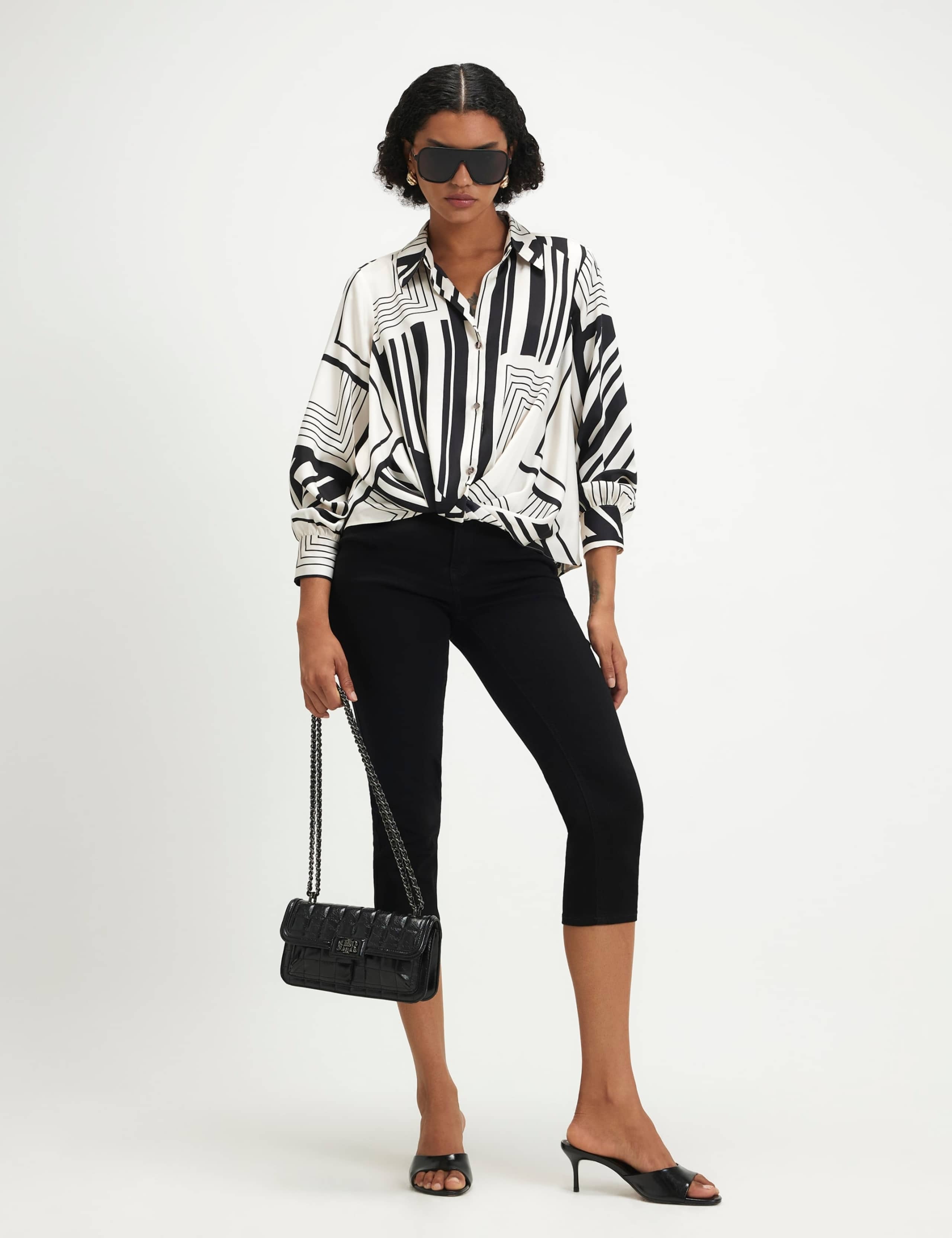 Striped Tucked Hem Shirt 2 of 5