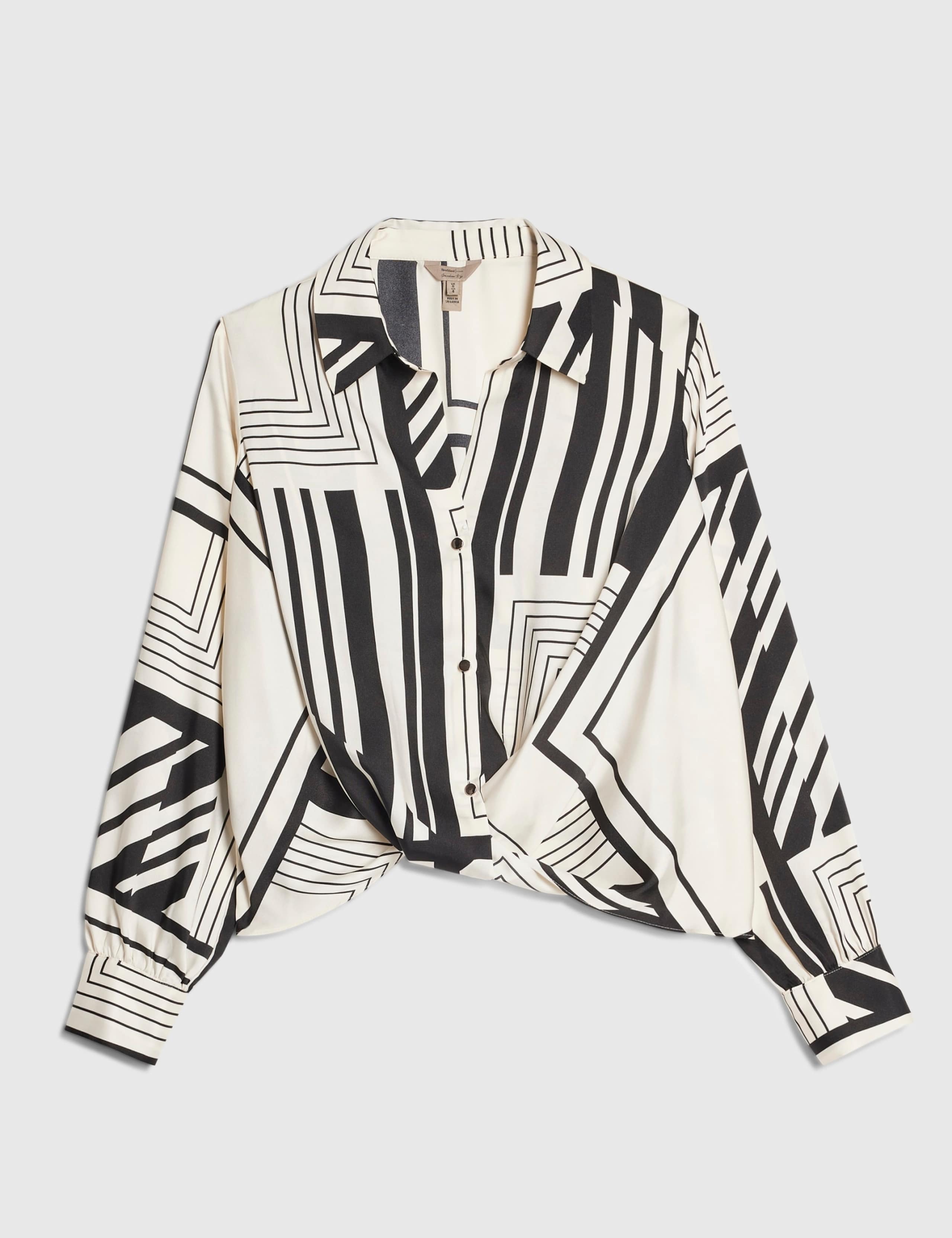 Striped Tucked Hem Shirt 5 of 5
