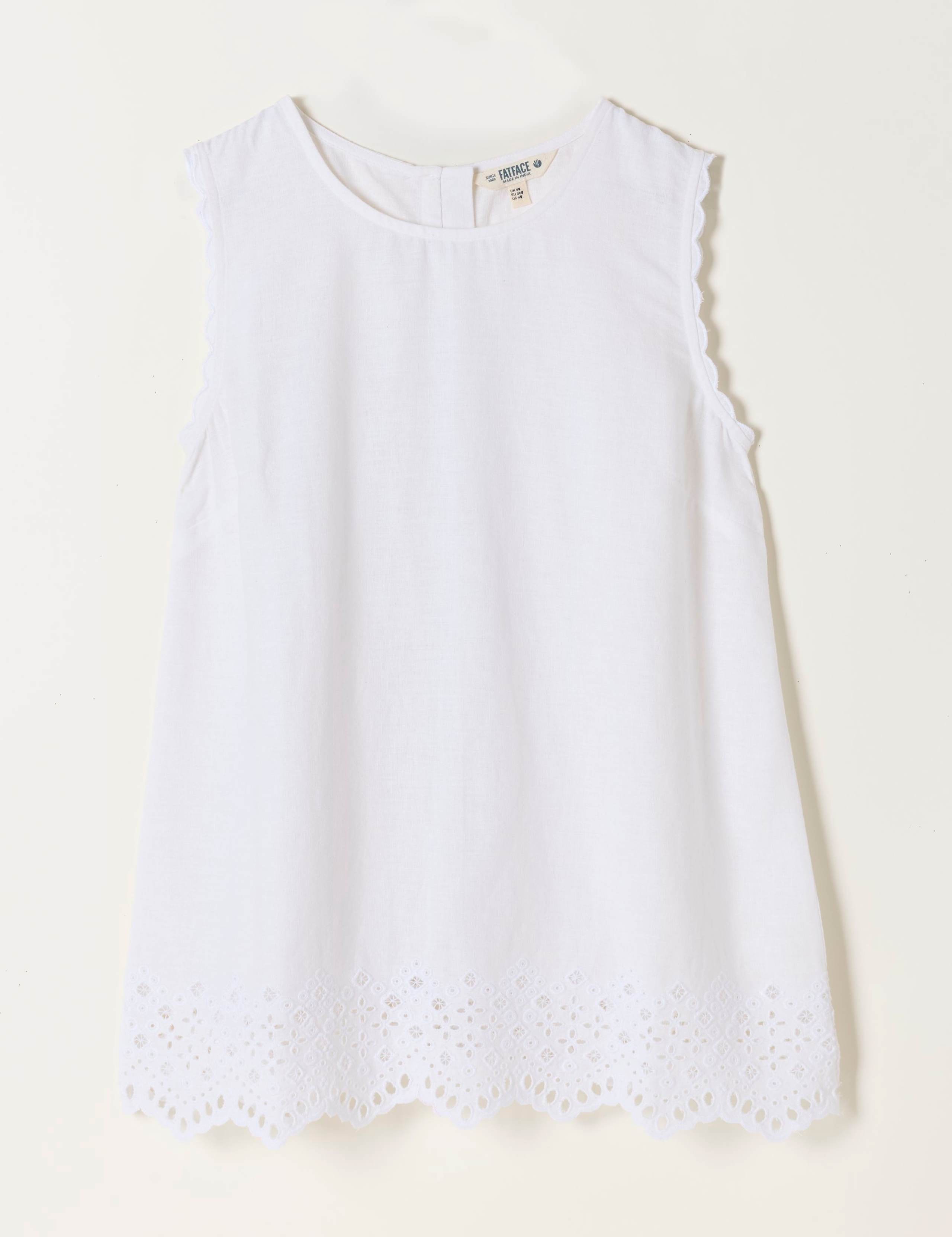 Linen Rich Embroidered Cami Top 2 of 6