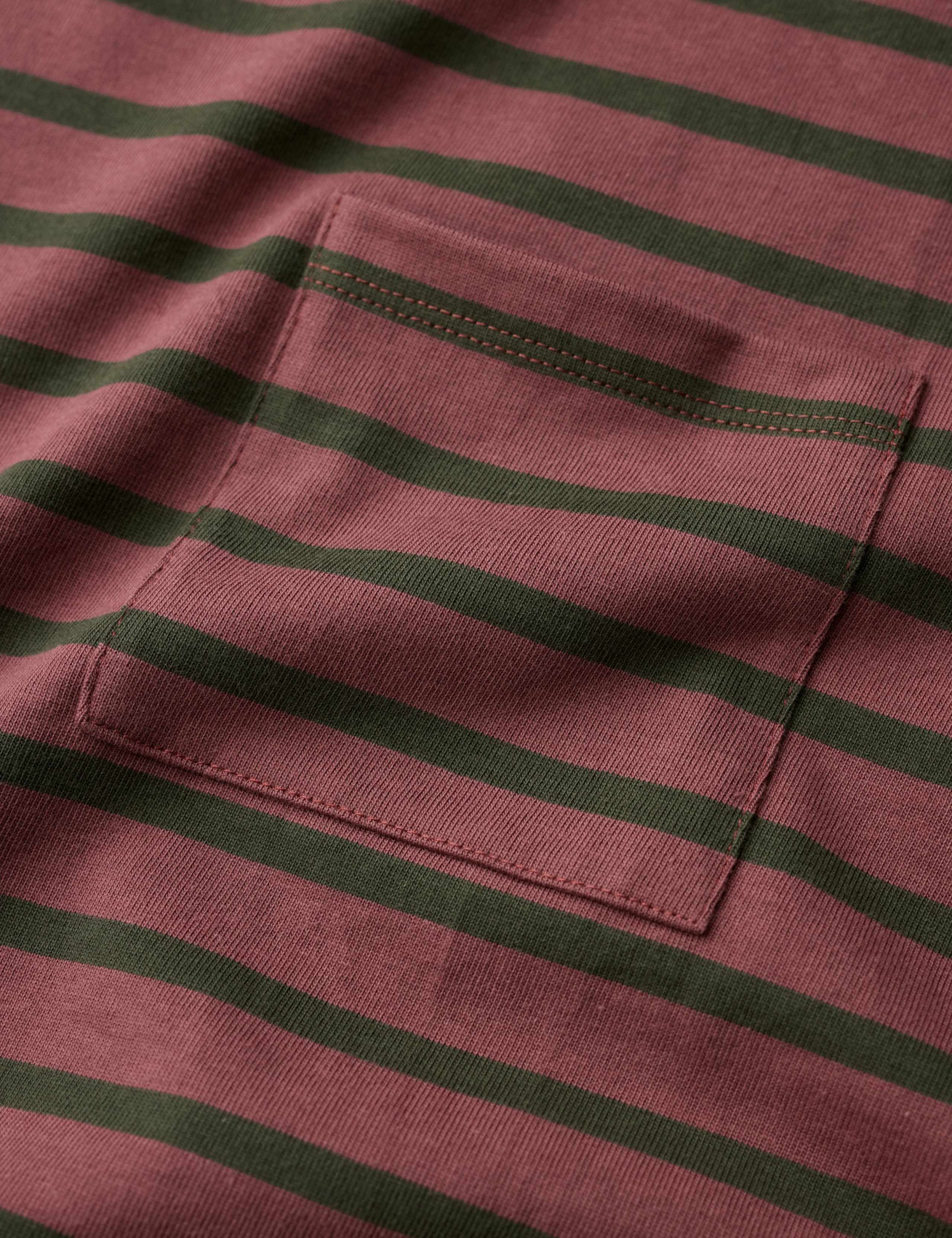 Pure Cotton Striped Relaxed T-Shirt 4 of 5