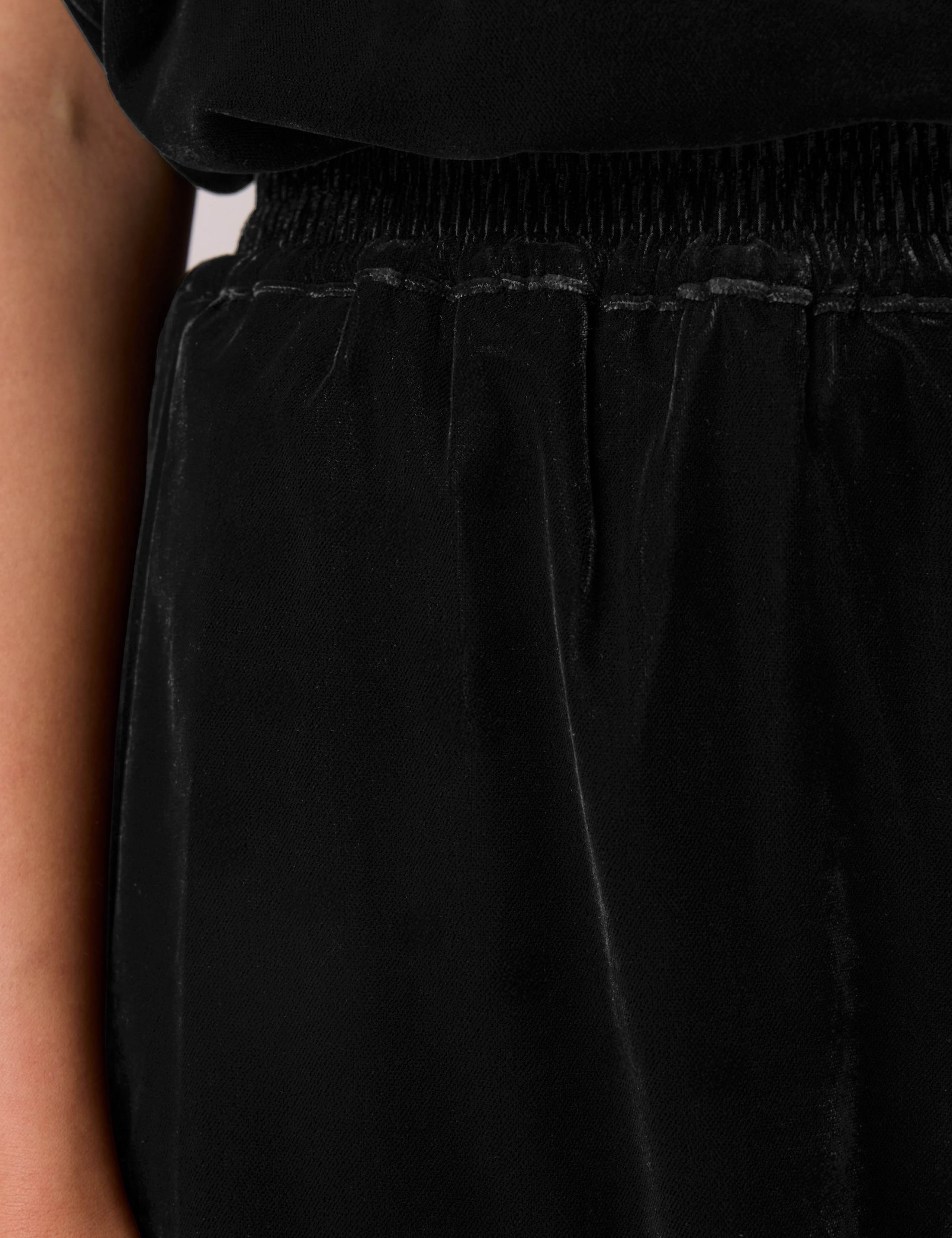Velvet Elasticated Waist Balloon Trousers 2 of 5