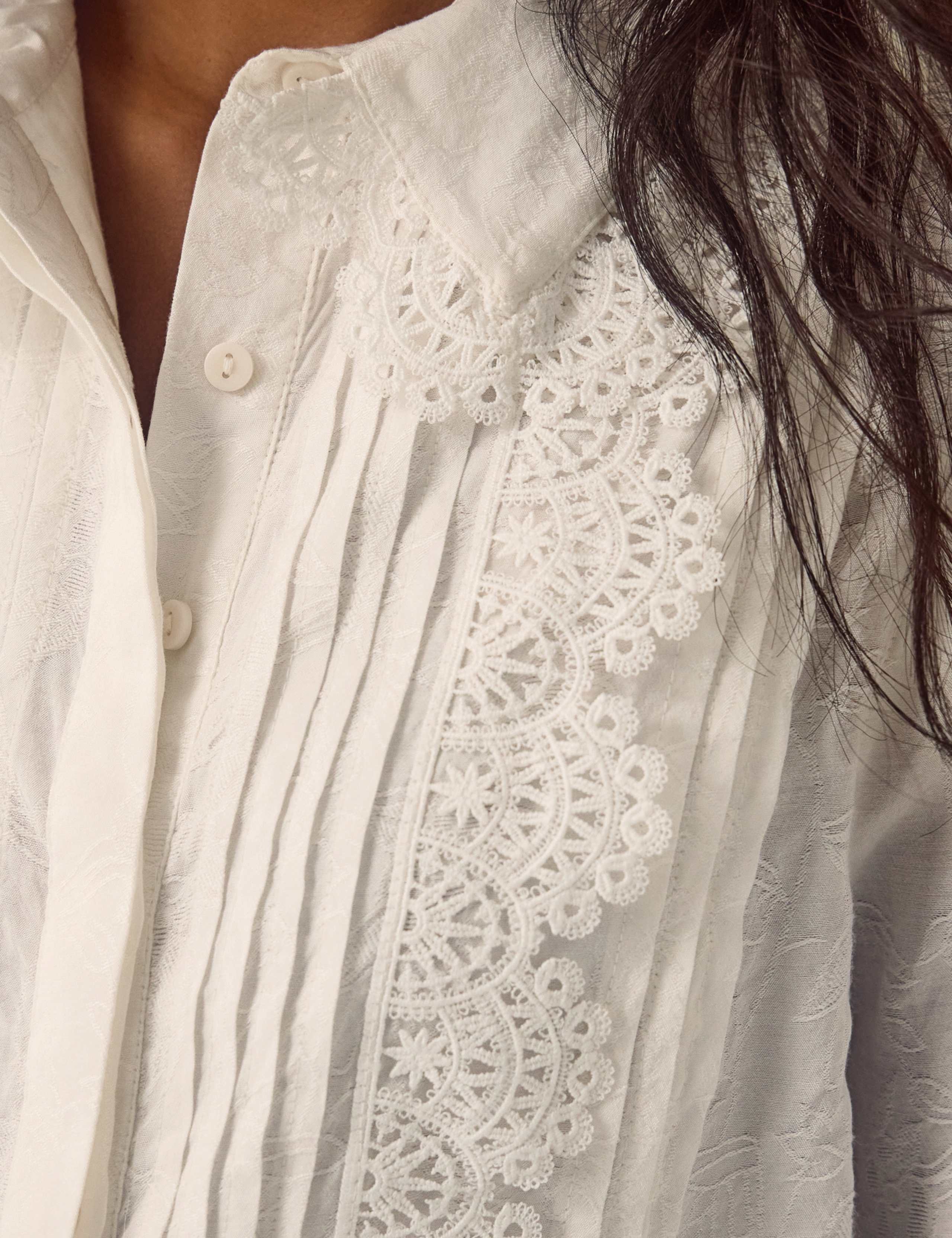 Lace Detail Collared Blouse 4 of 4