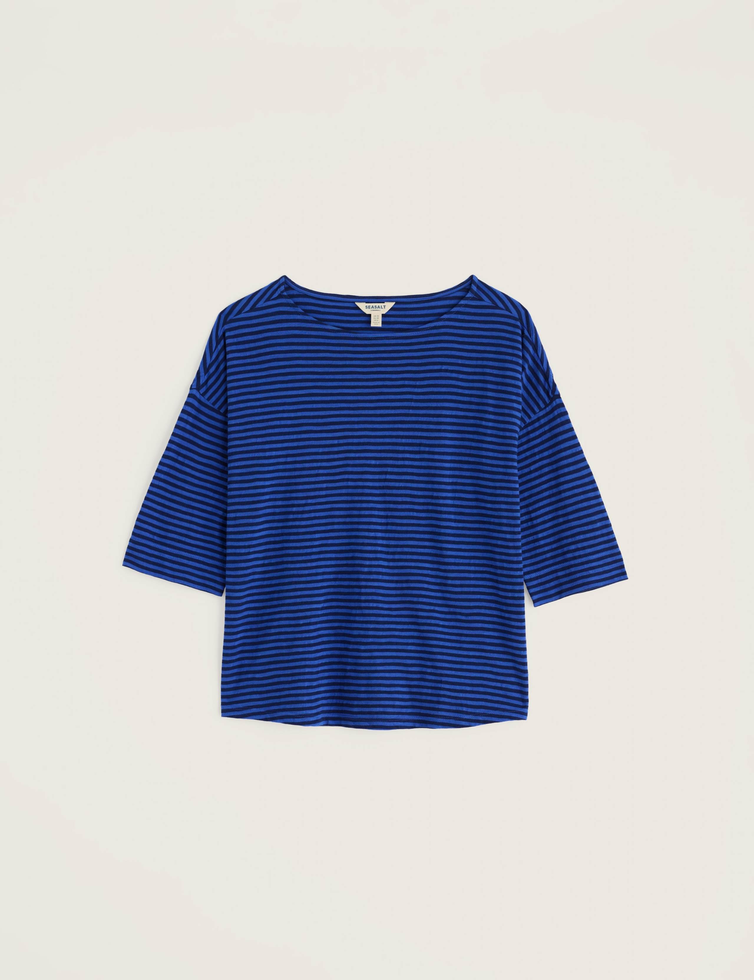 Pure Cotton Striped Relaxed T-Shirt 2 of 5