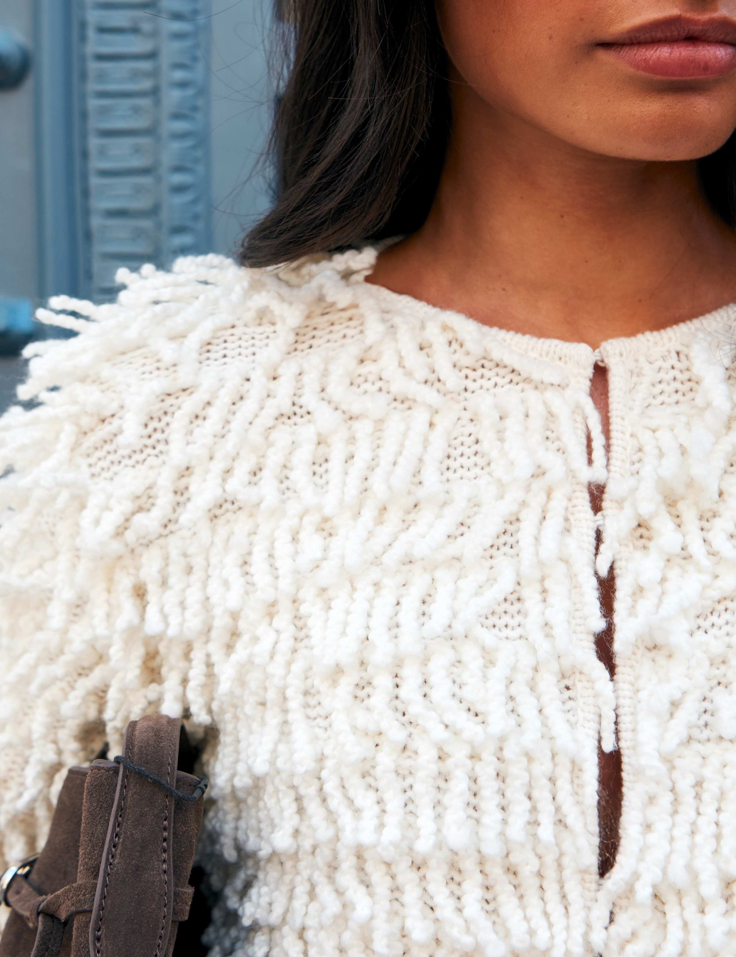 Wool Blend Textured Relaxed Fit Jacket 2 of 7