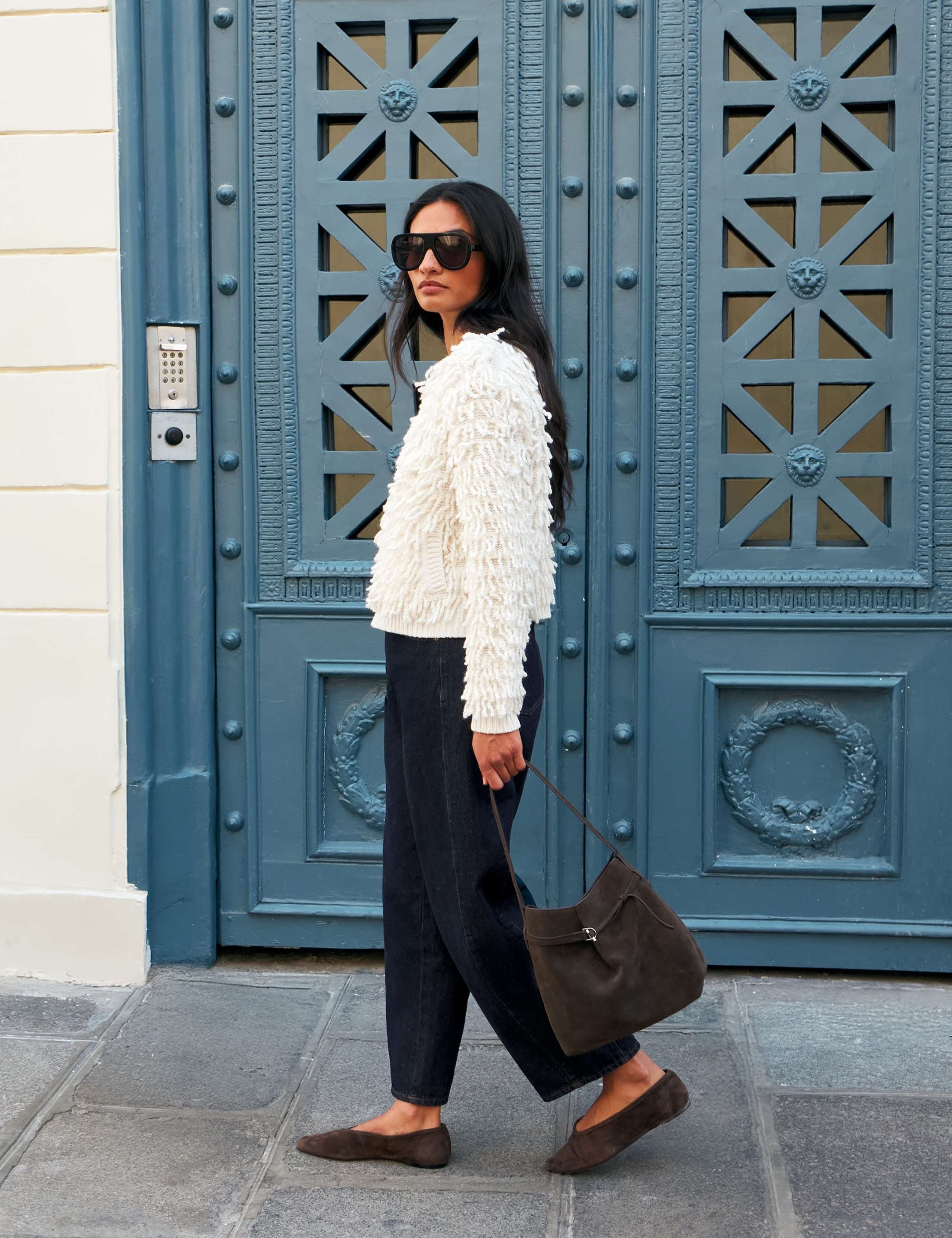 Wool Blend Textured Relaxed Fit Jacket 4 of 7