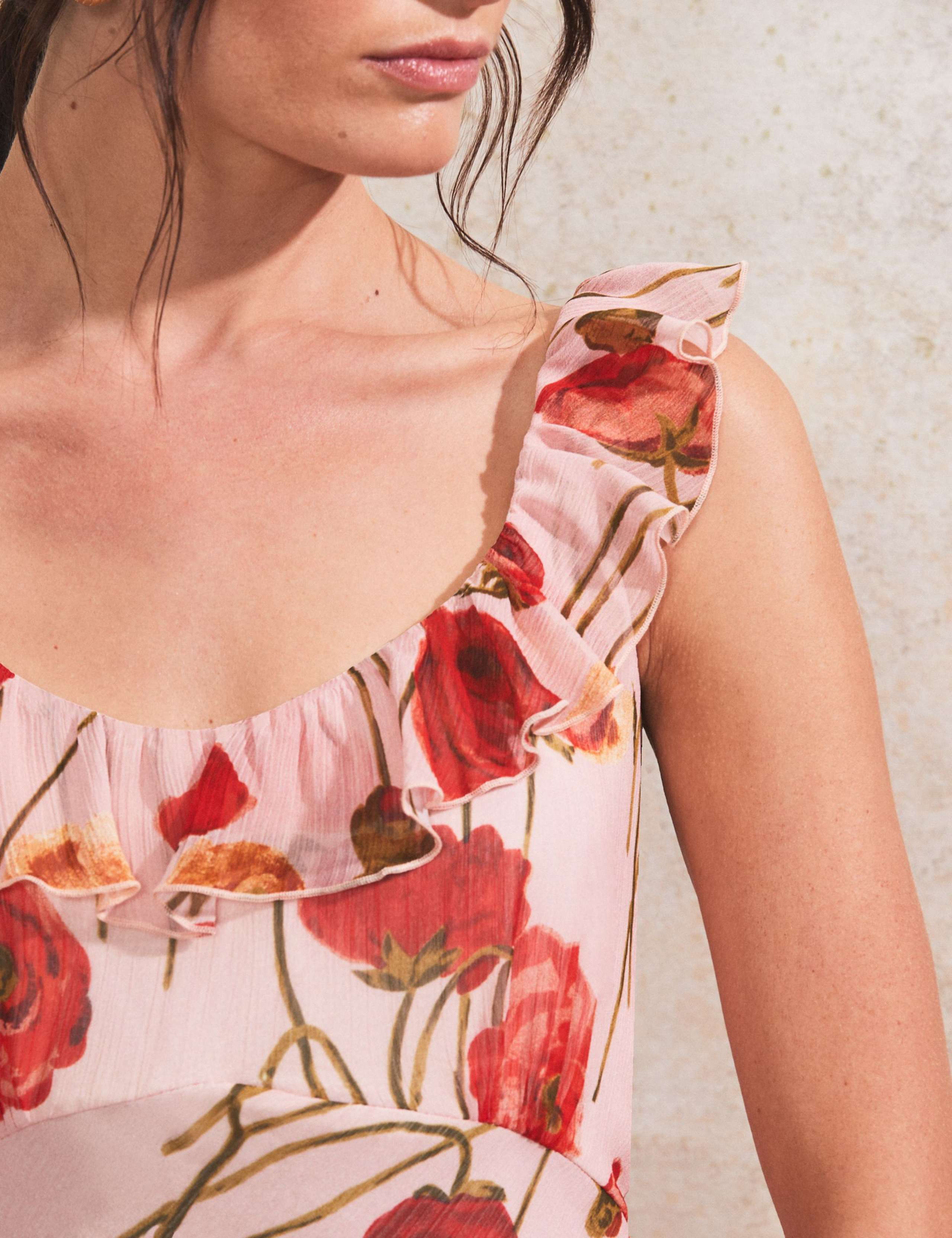 Floral Scoop Neck Maxi Tiered Dress 4 of 4