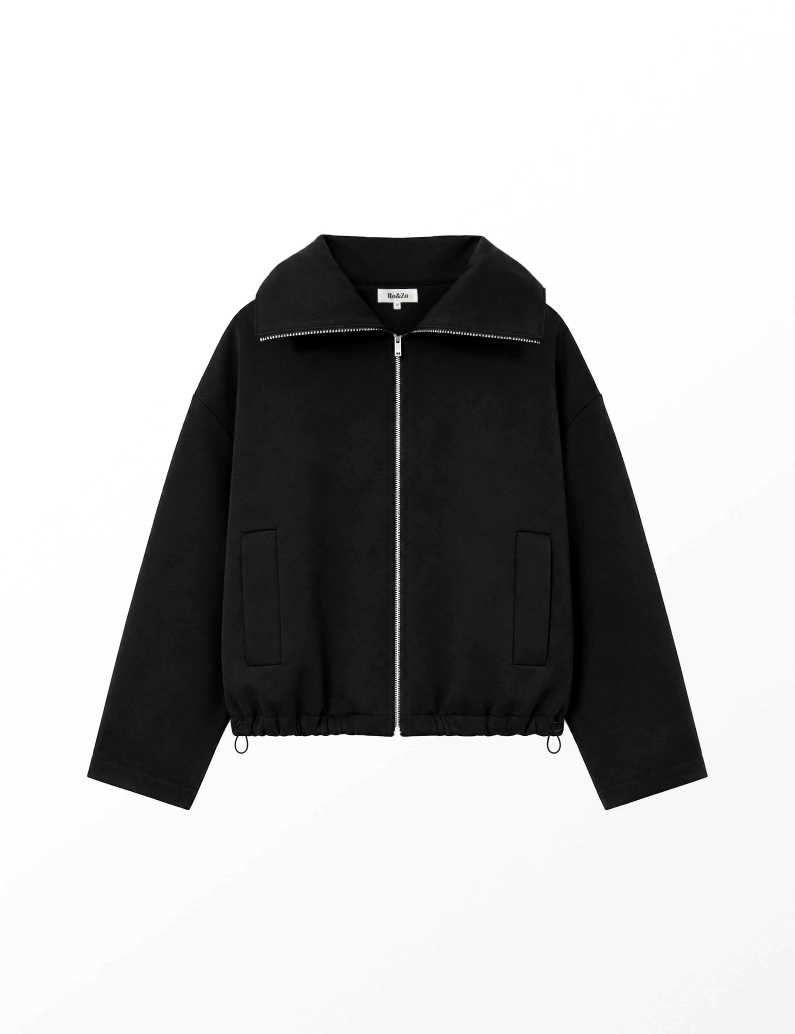 Cotton Rich Funnel Neck Cropped Jacket 7 of 7