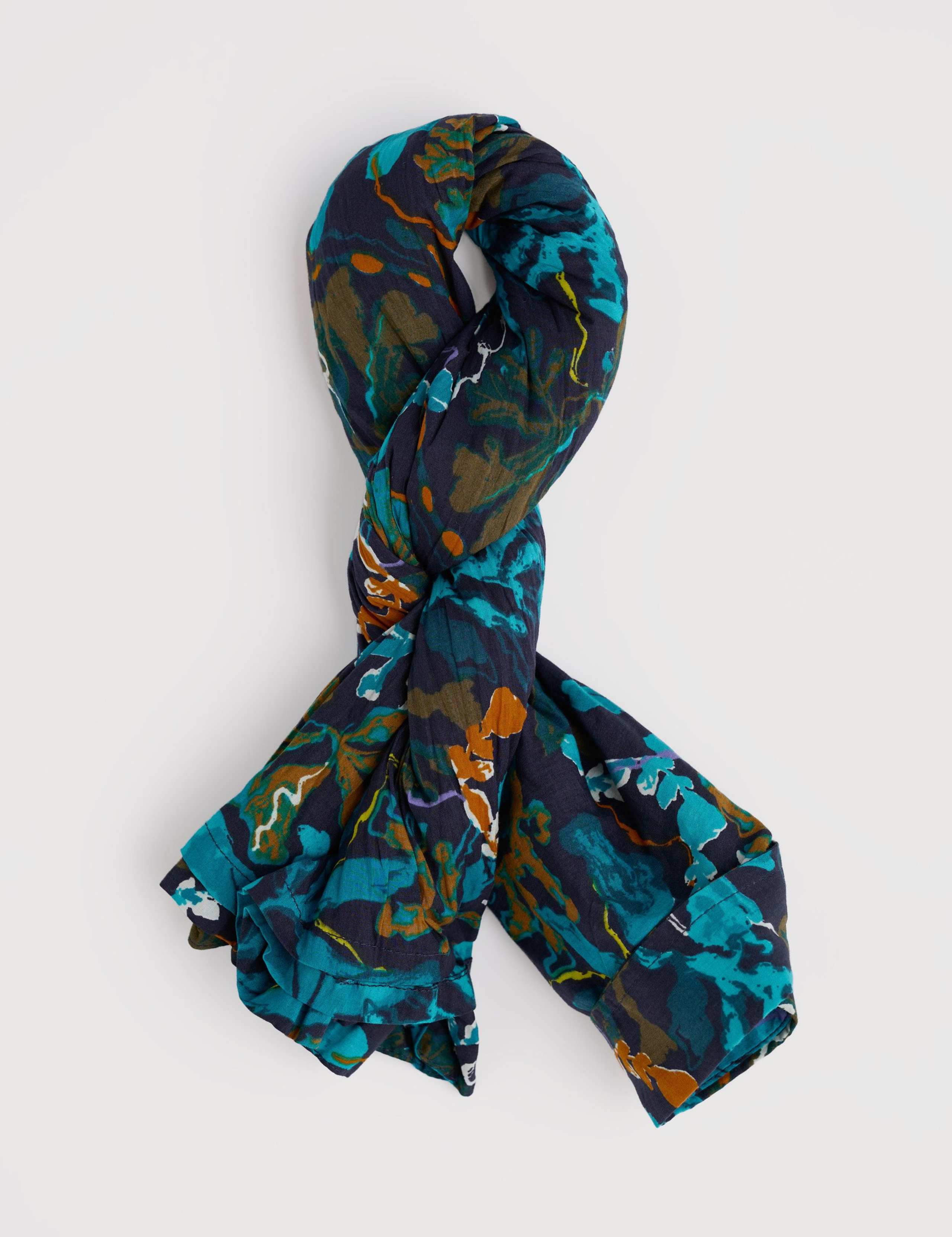 Pure Cotton Printed V-Neck Collared Shirt 5 of 6