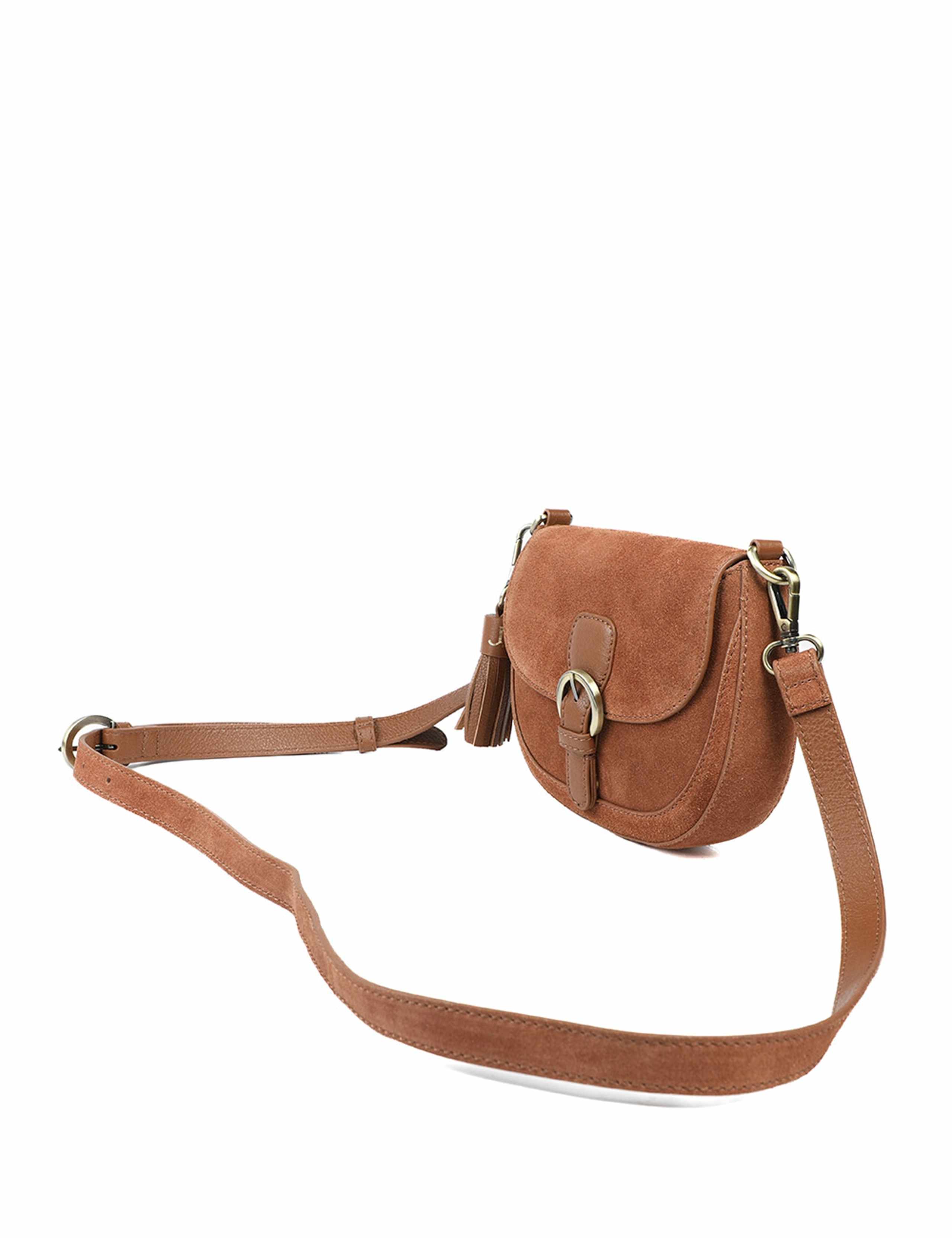 Suede Cross Body Bag 2 of 7