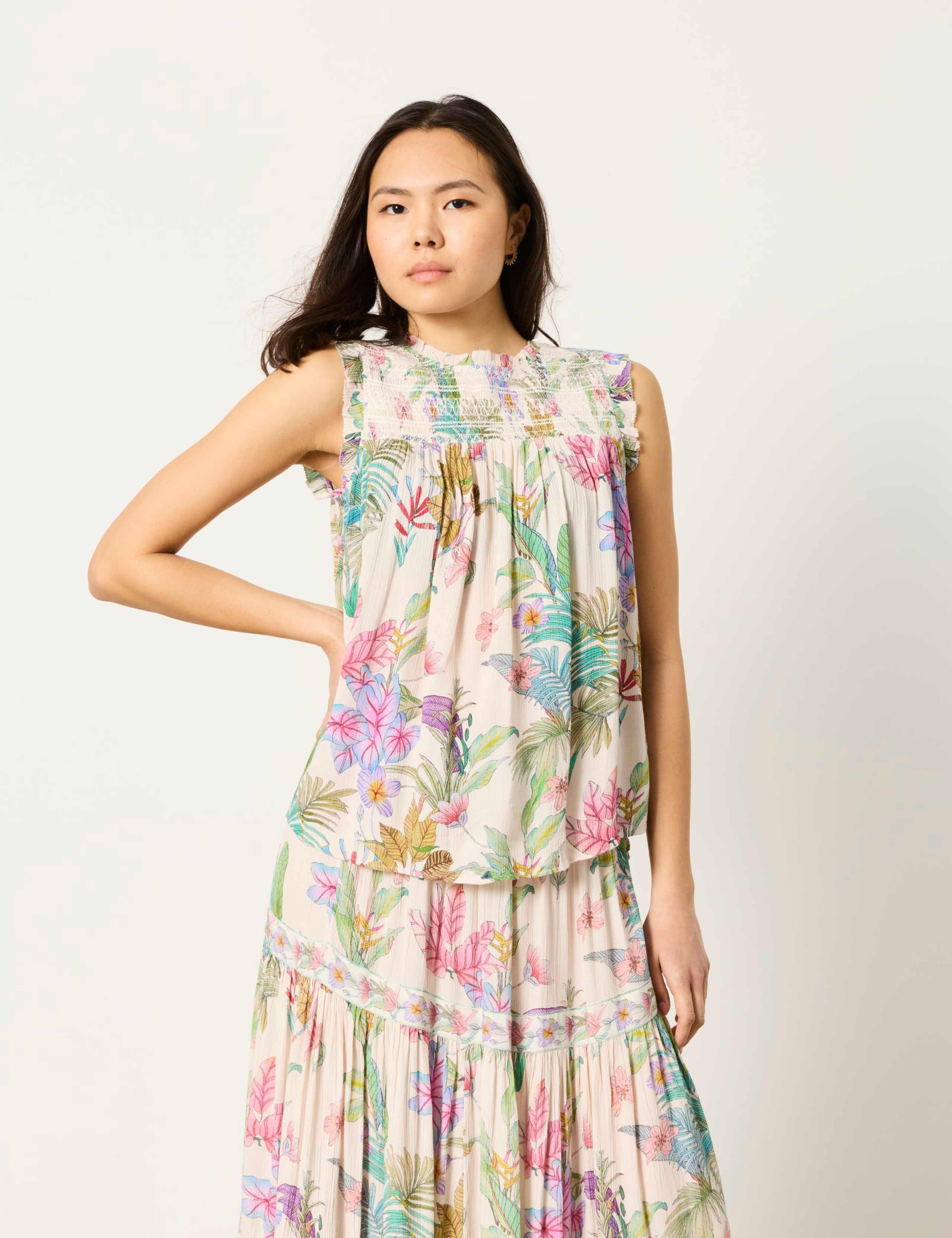 Printed High Neck Blouse 7 of 7