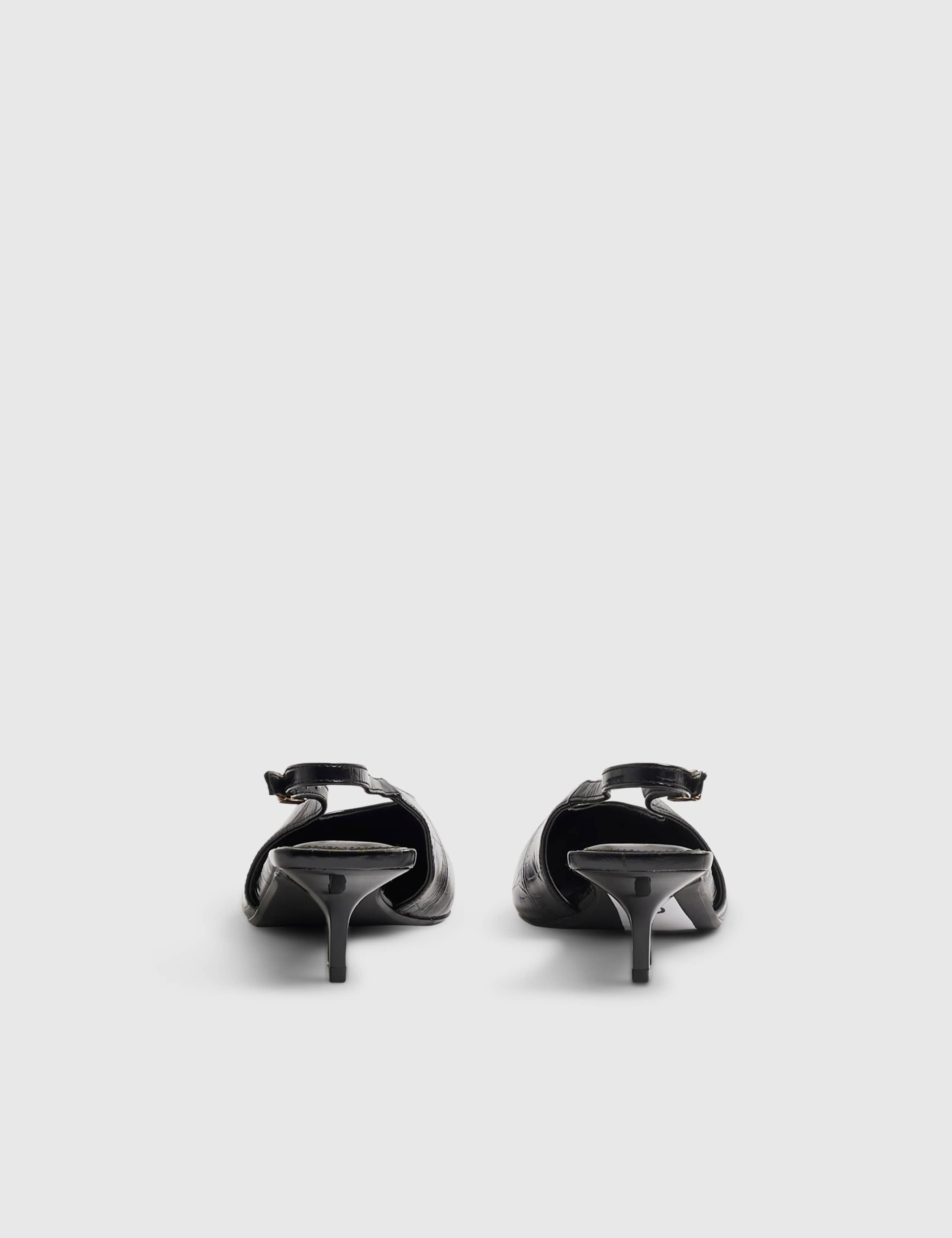 Kitten Heel Pointed Slingback Shoes 5 of 5