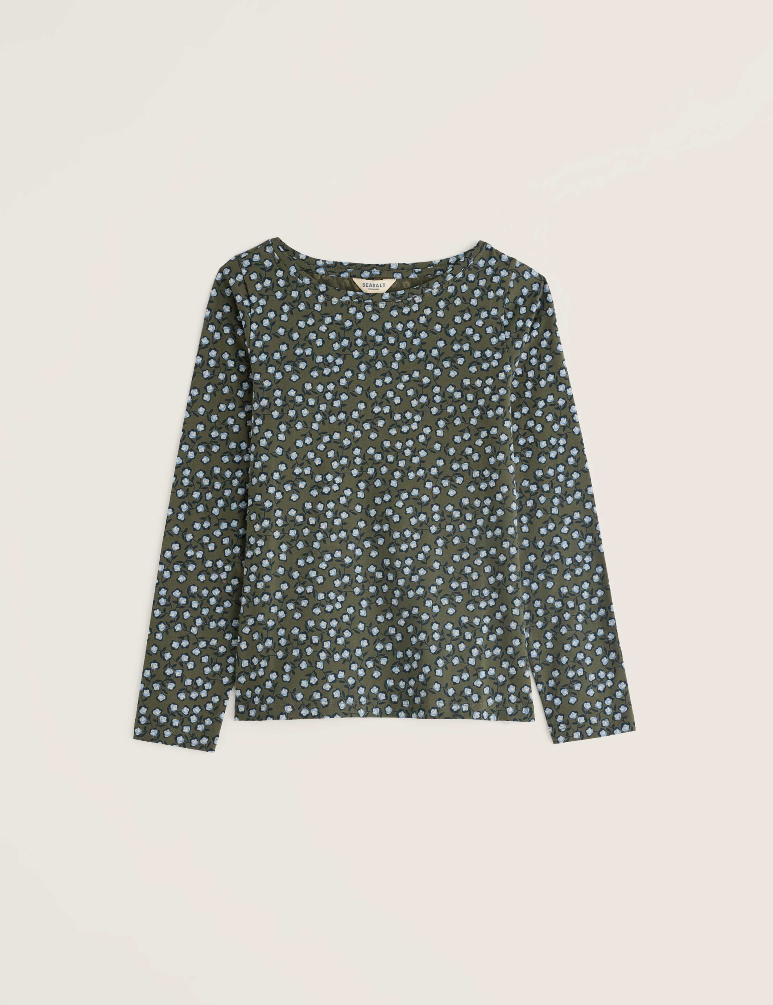 Cotton Rich Floral Round Neck Top 2 of 5