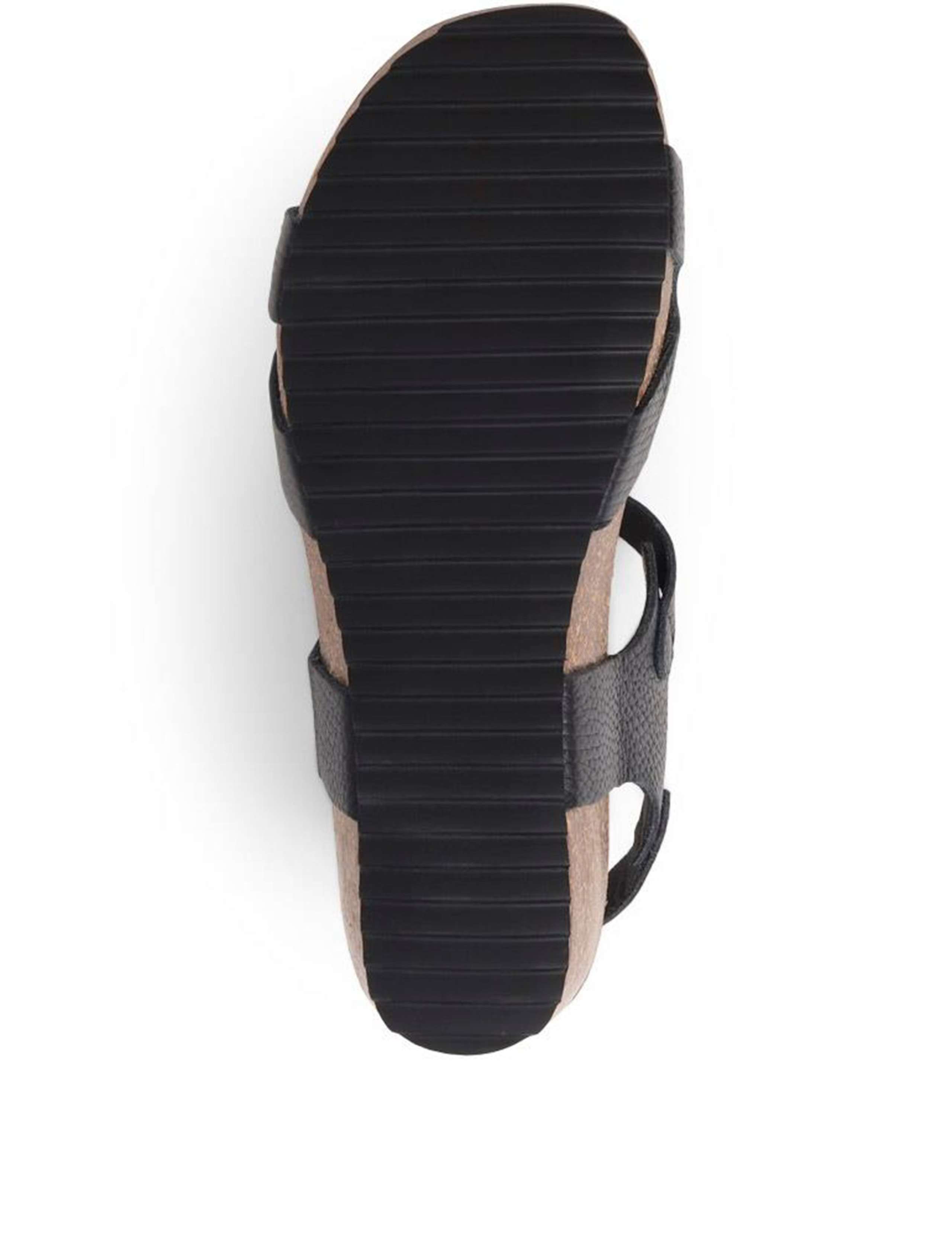 Wide Fit Leather Metallic Flatform Sandals 5 of 5