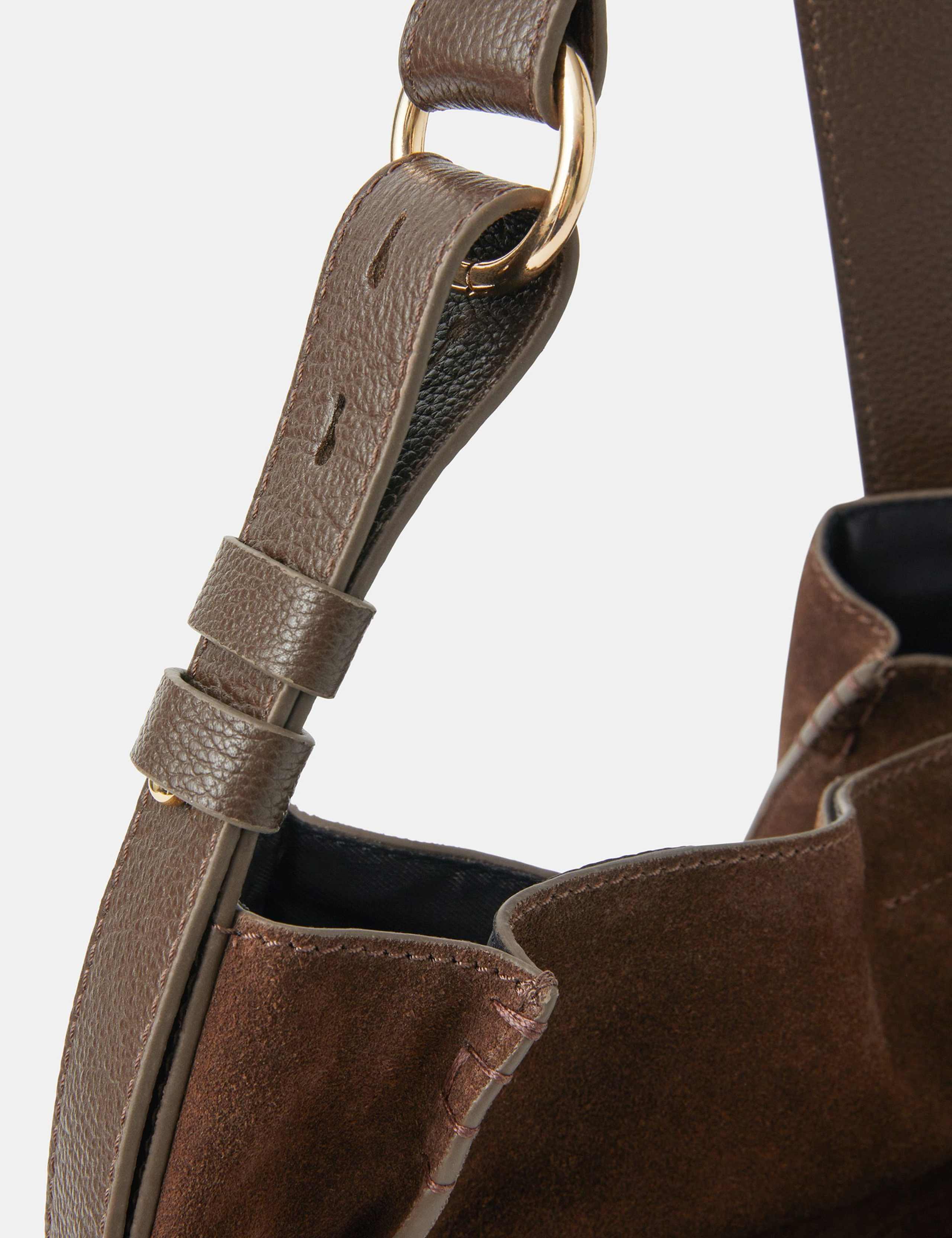 Suede Large Pocket Shoulder Bag 4 of 4