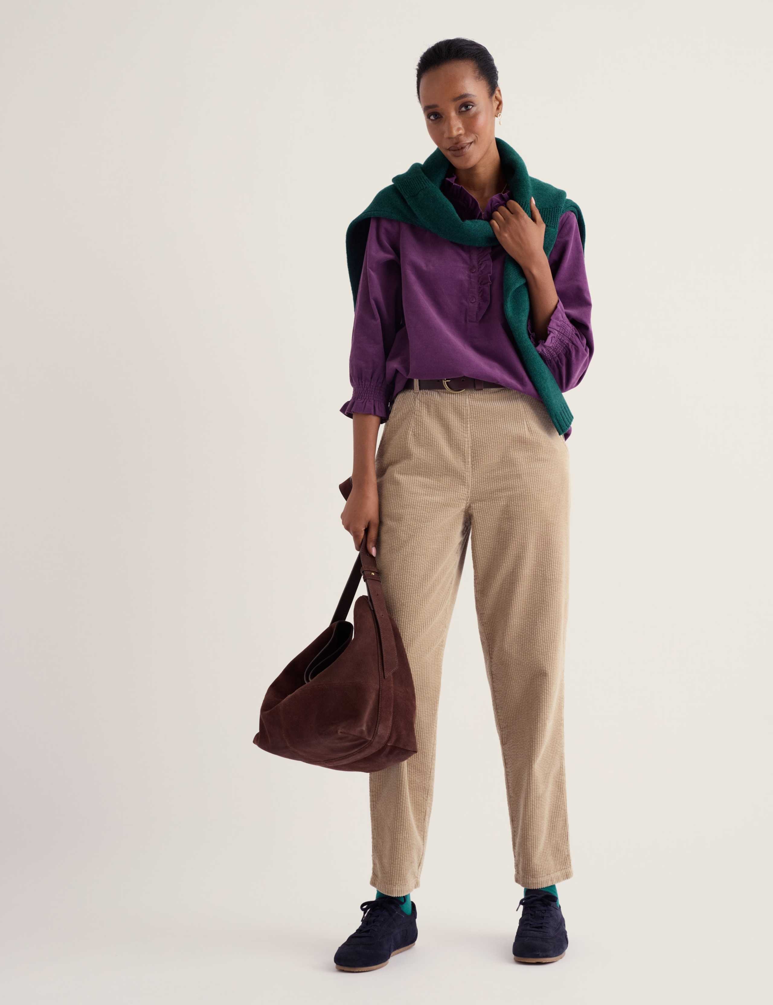 Cord Frill Detail Relaxed Top 4 of 4