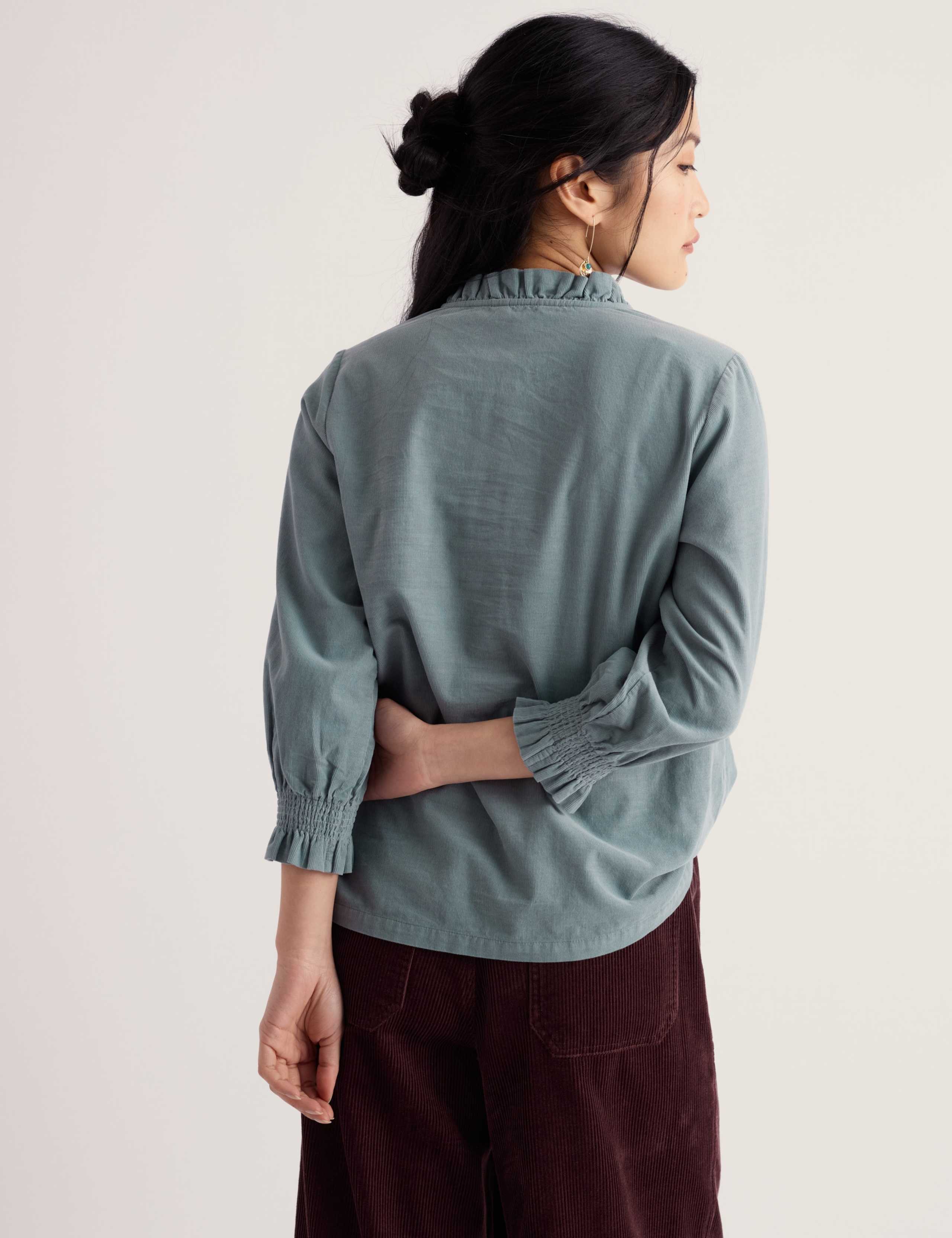 Cord Frill Detail Relaxed Top 3 of 5
