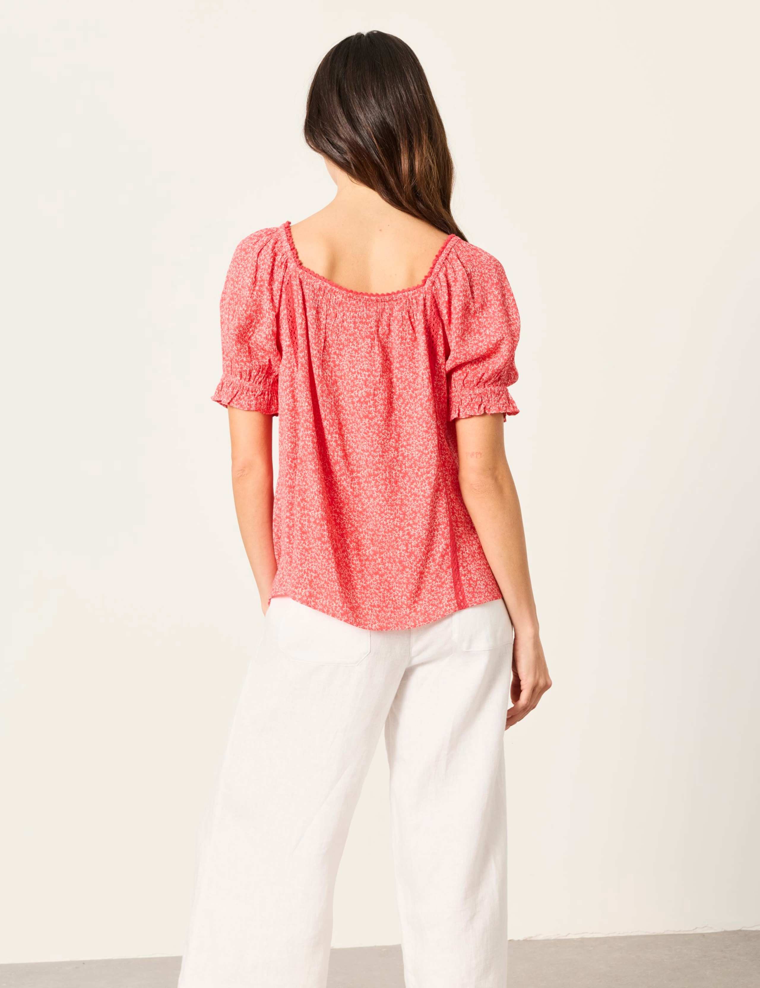 Printed Square Neck Blouse 3 of 5