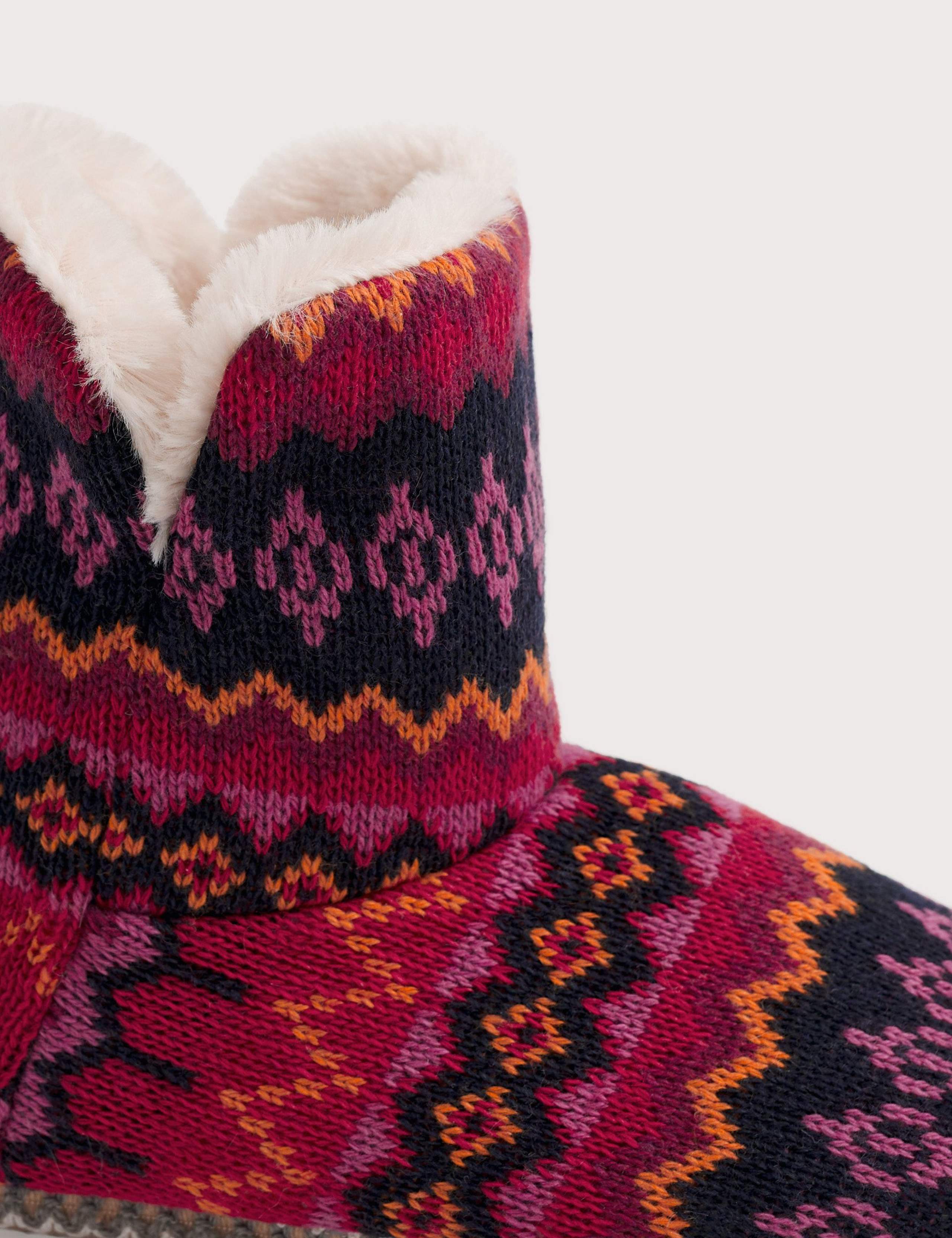 Patterned Slipper Boots with Wool 5 of 5