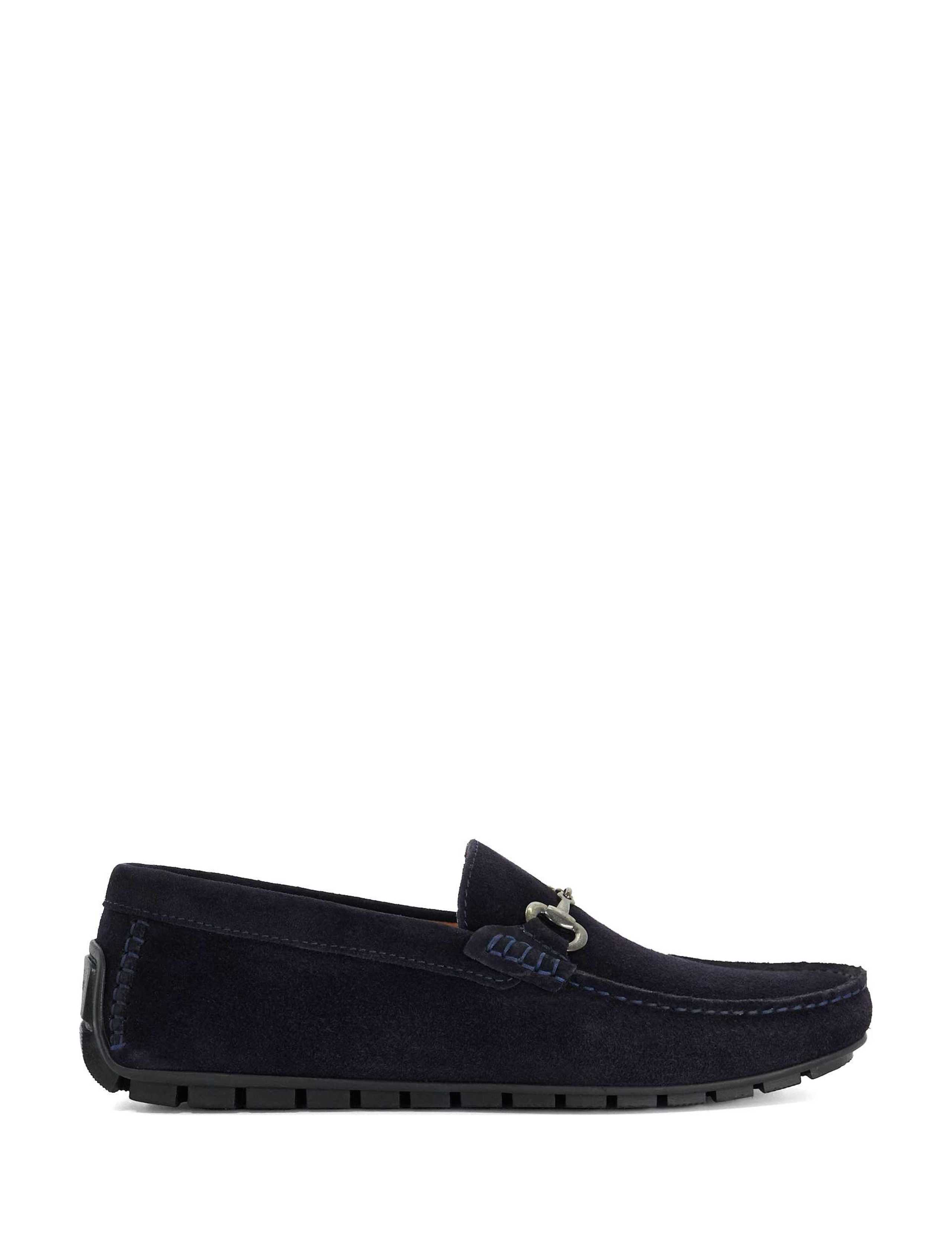 Wide Fit Leather Slip On Loafers 1 of 5