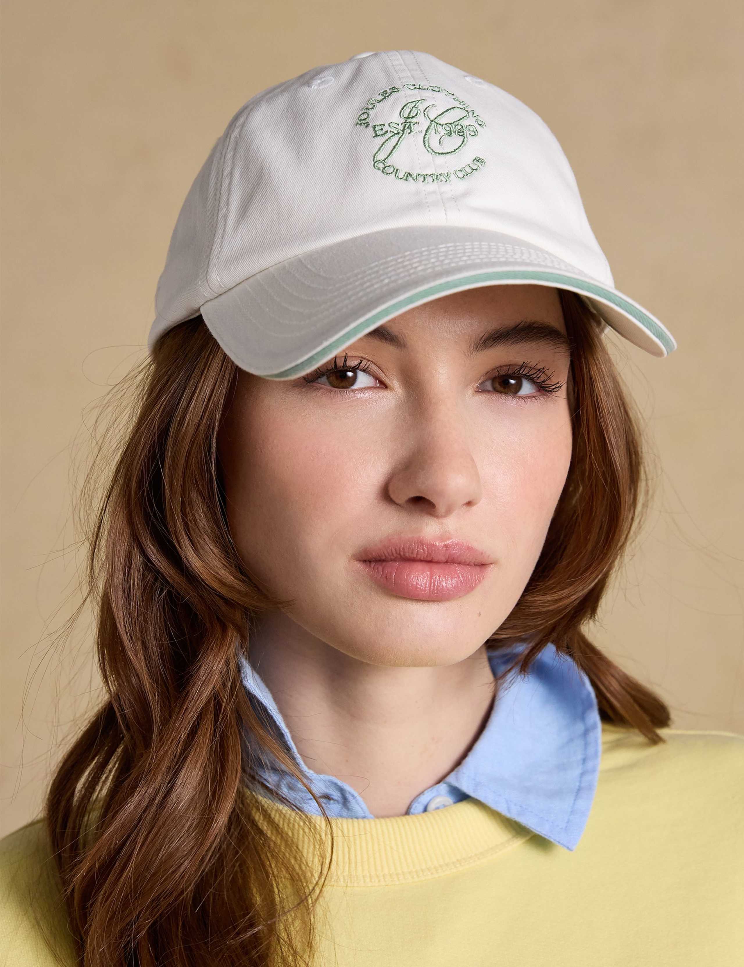 Pure Cotton Embroidered Baseball Cap 2 of 7