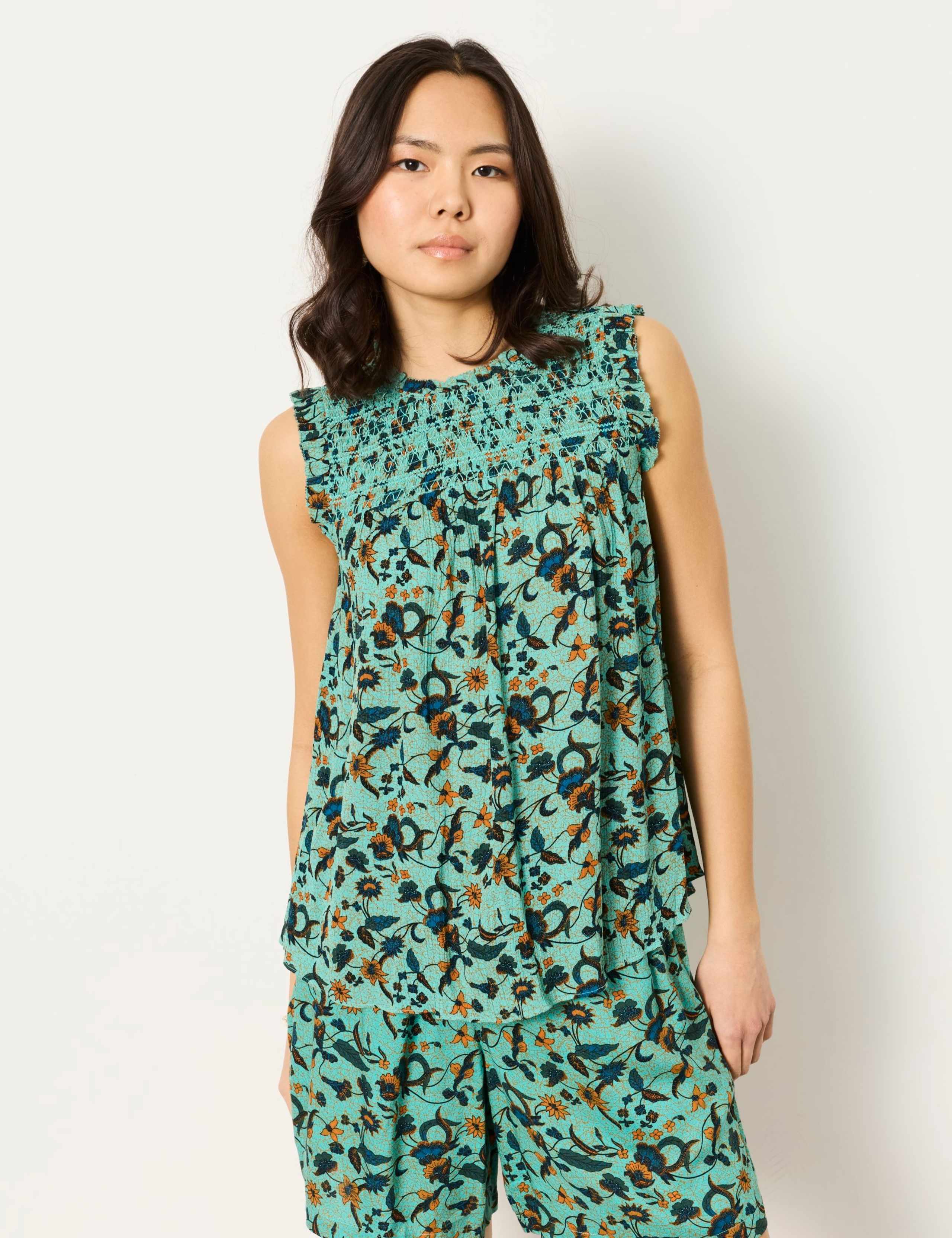 Floral Round Neck Blouse 7 of 7