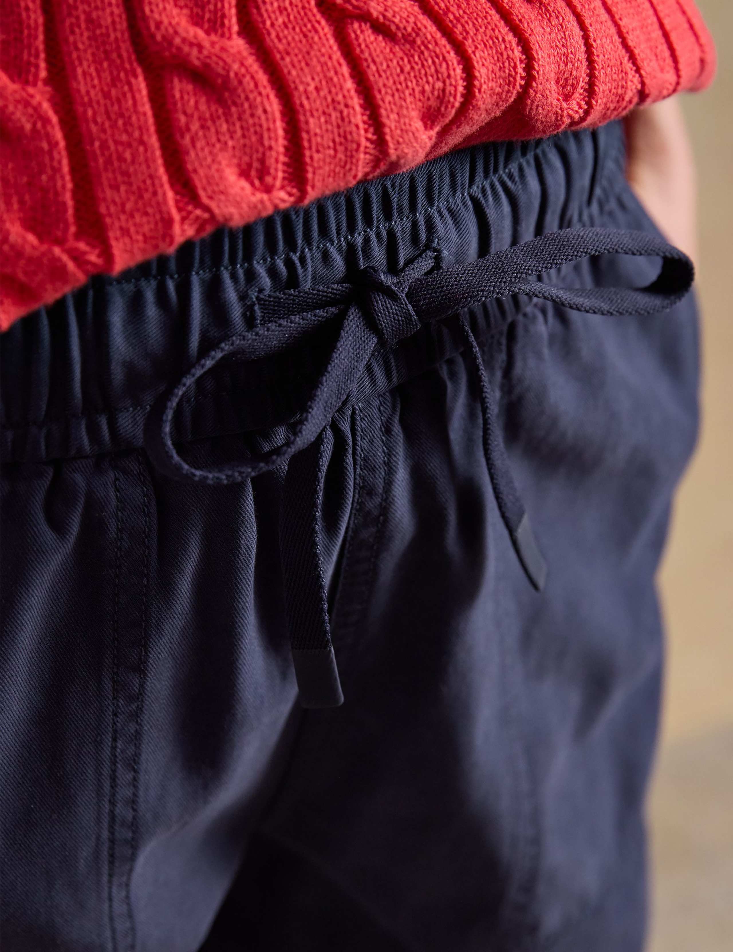 Lyocell Rich Drawstring Straight Leg Chinos 5 of 8