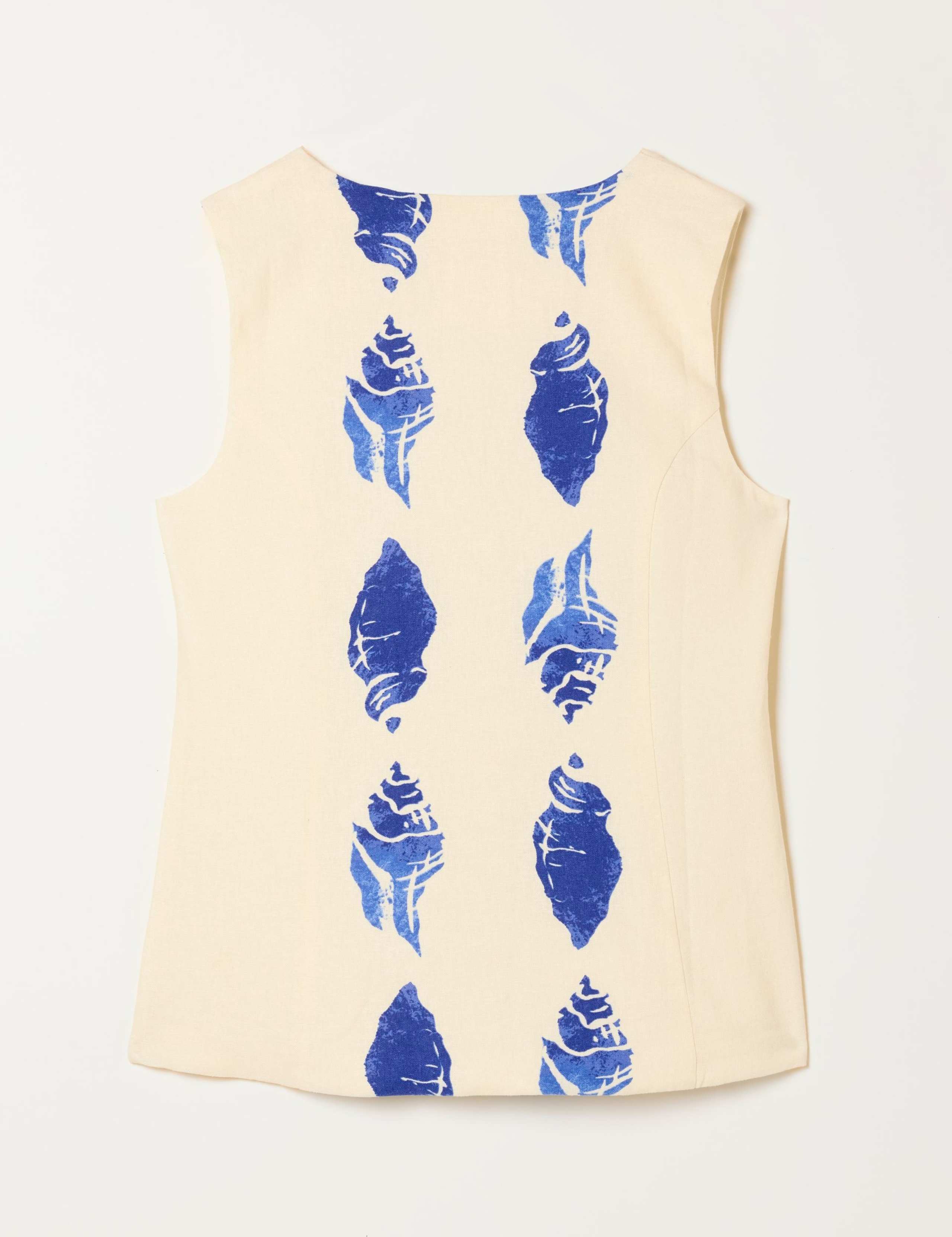 Linen Rich Shell Print Waistcoat 5 of 6