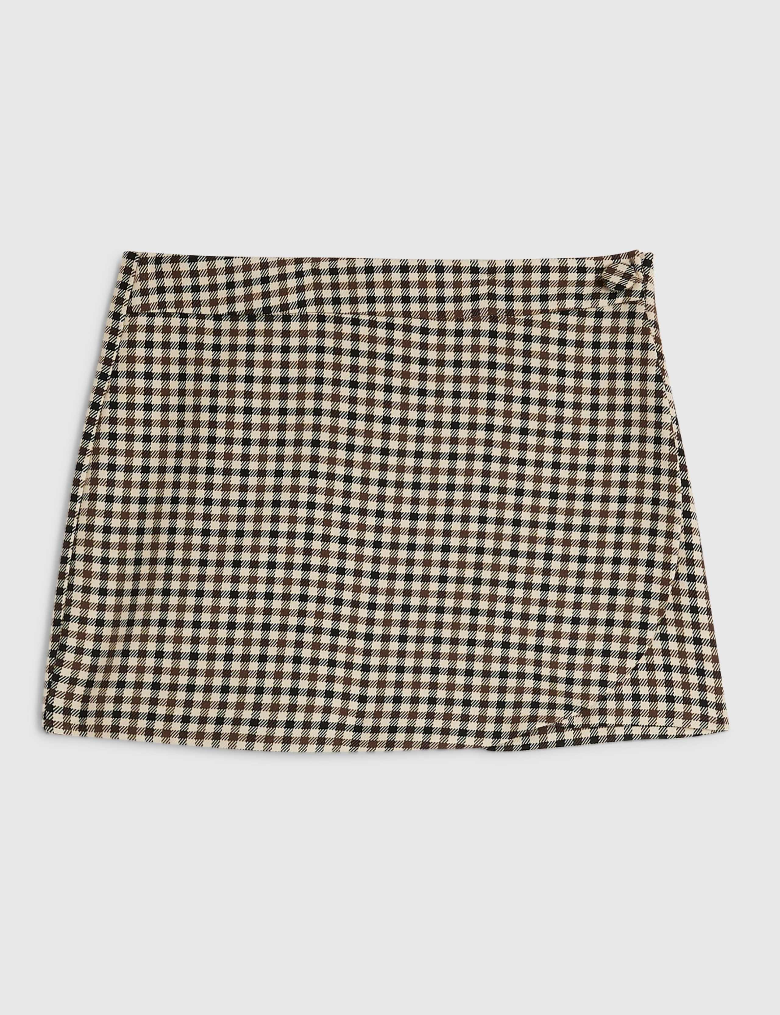Checked Wrap Skort 2 of 6