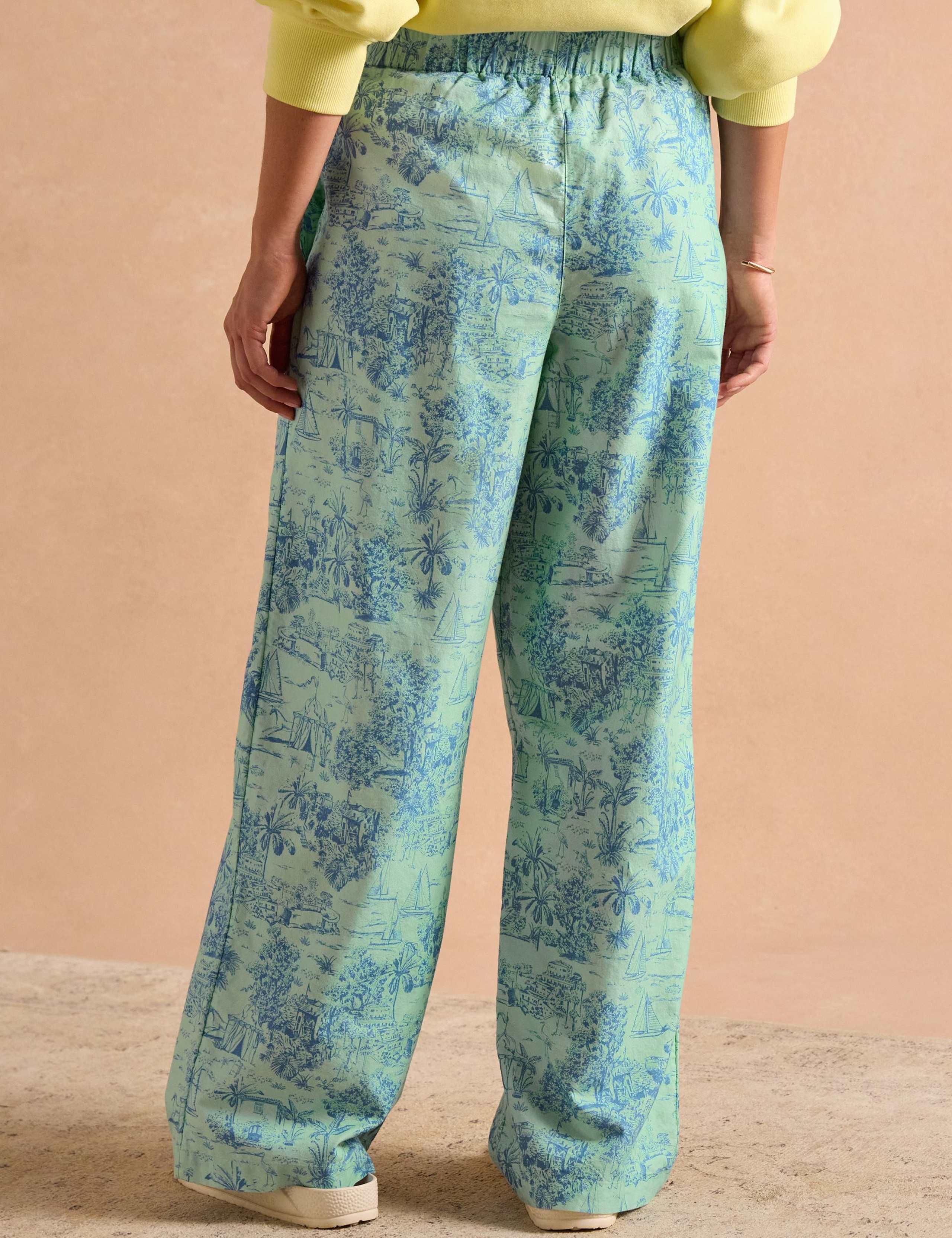 Pure Cotton Printed Wide Leg Pyjama Bottoms 4 of 9