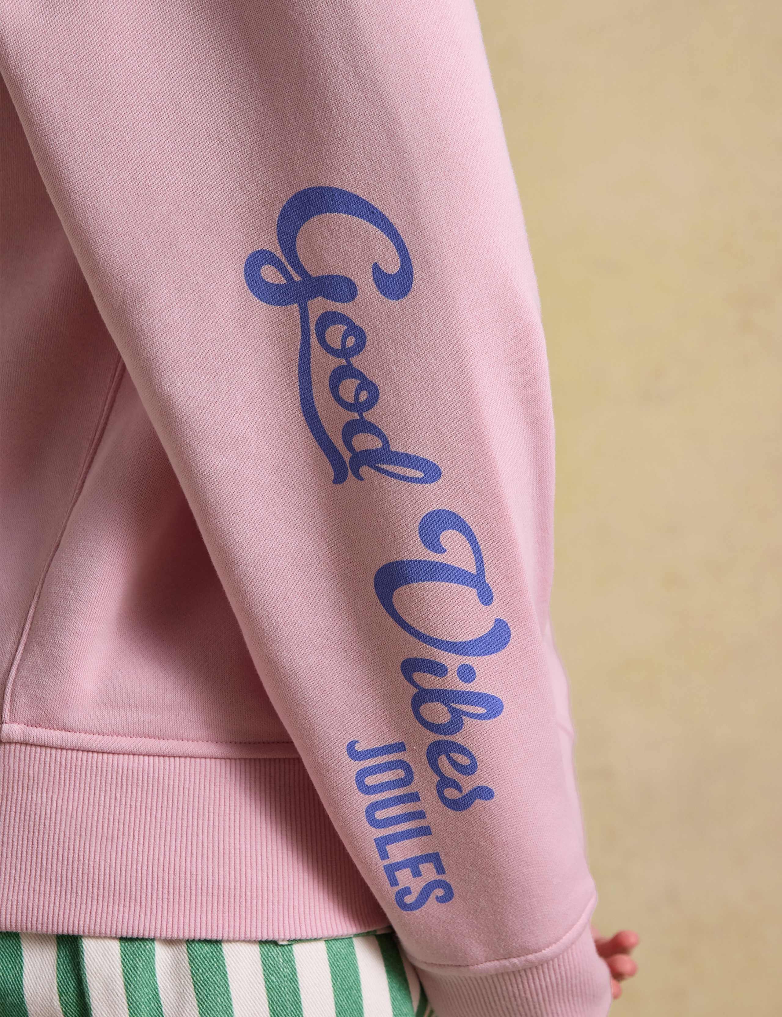 Cotton Rich Beach Print Oversized Hoodie 3 of 8