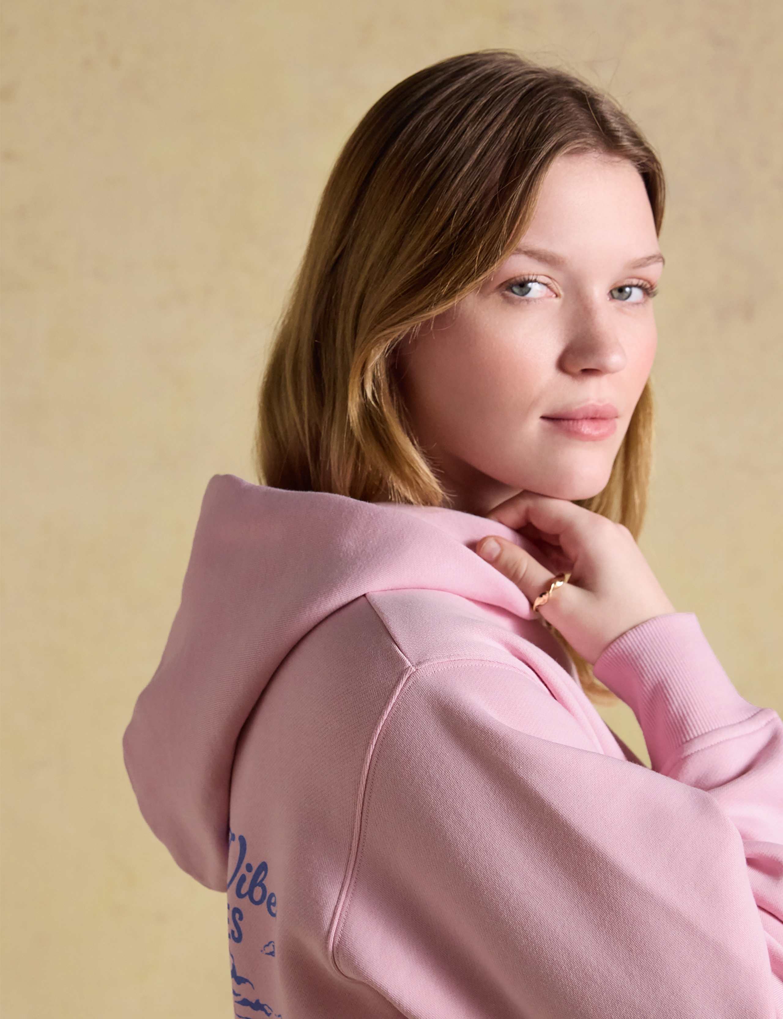 Cotton Rich Beach Print Oversized Hoodie 4 of 8
