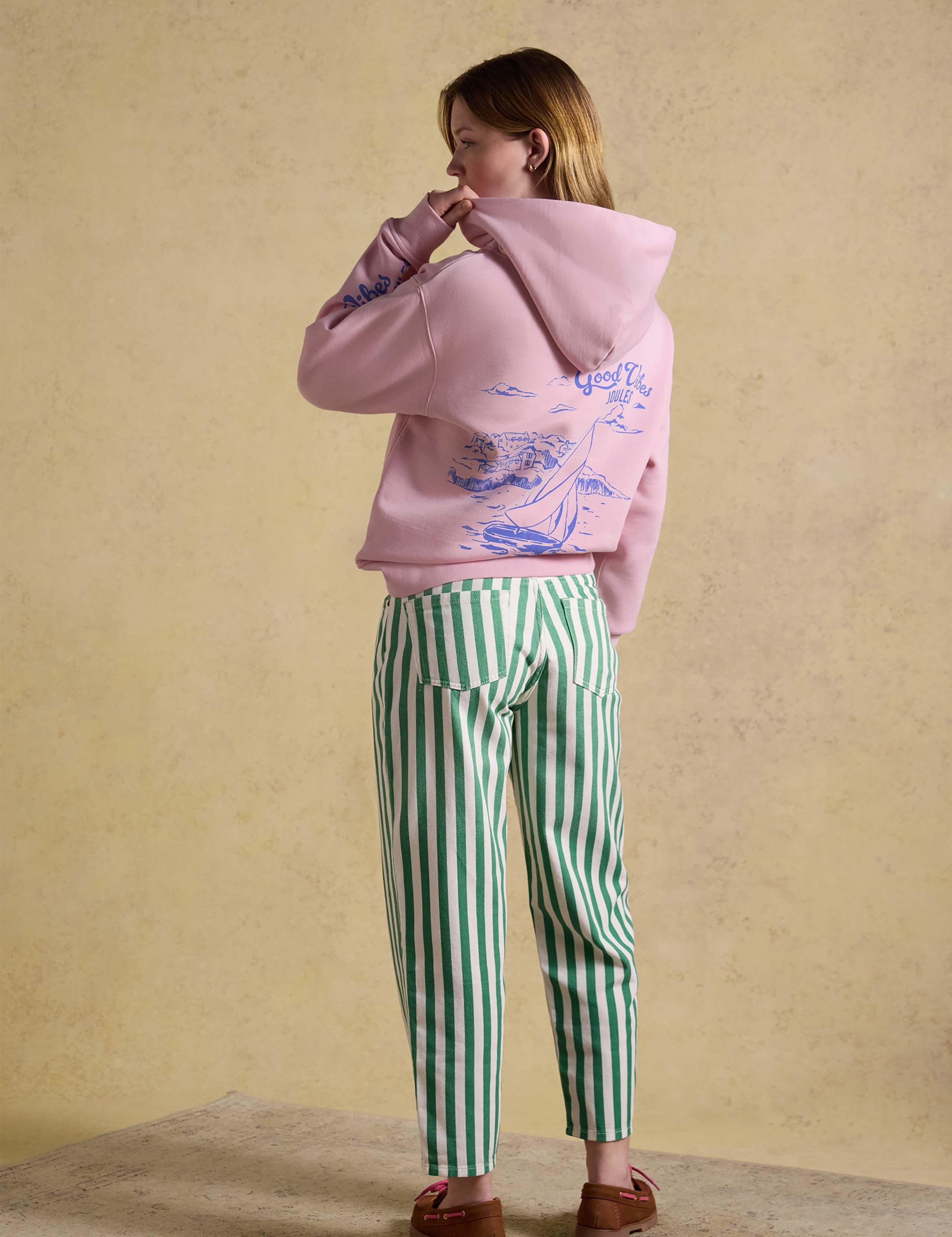 Cotton Rich Beach Print Oversized Hoodie 5 of 8