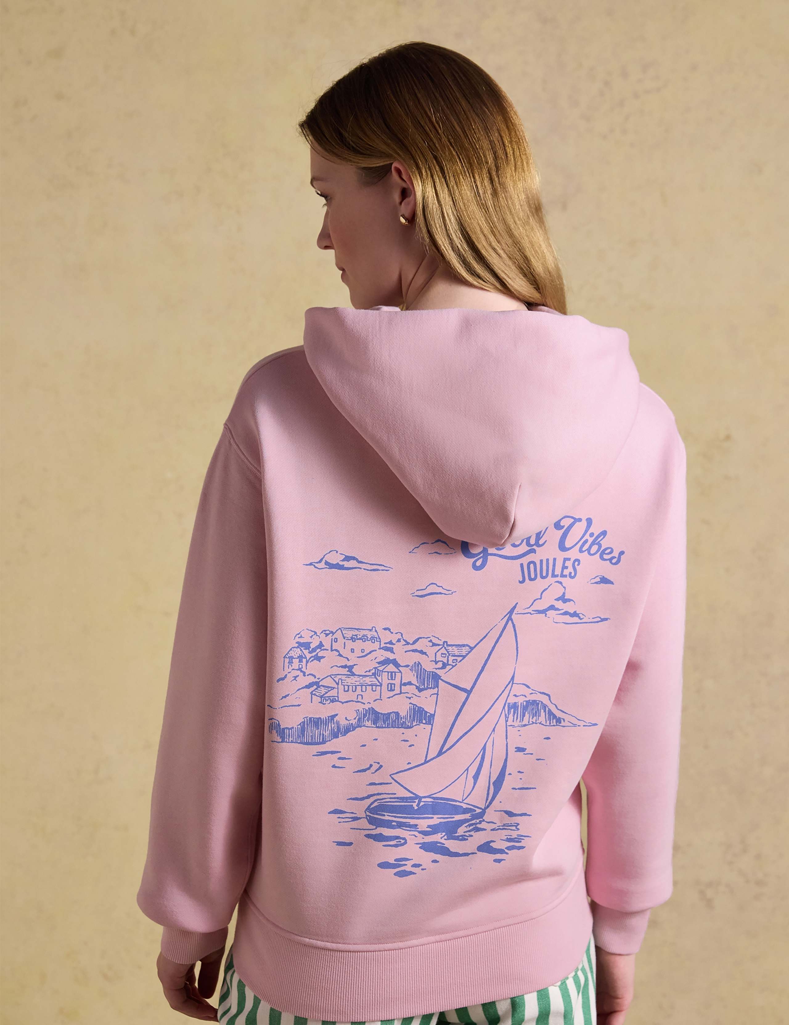 Cotton Rich Beach Print Oversized Hoodie 8 of 8