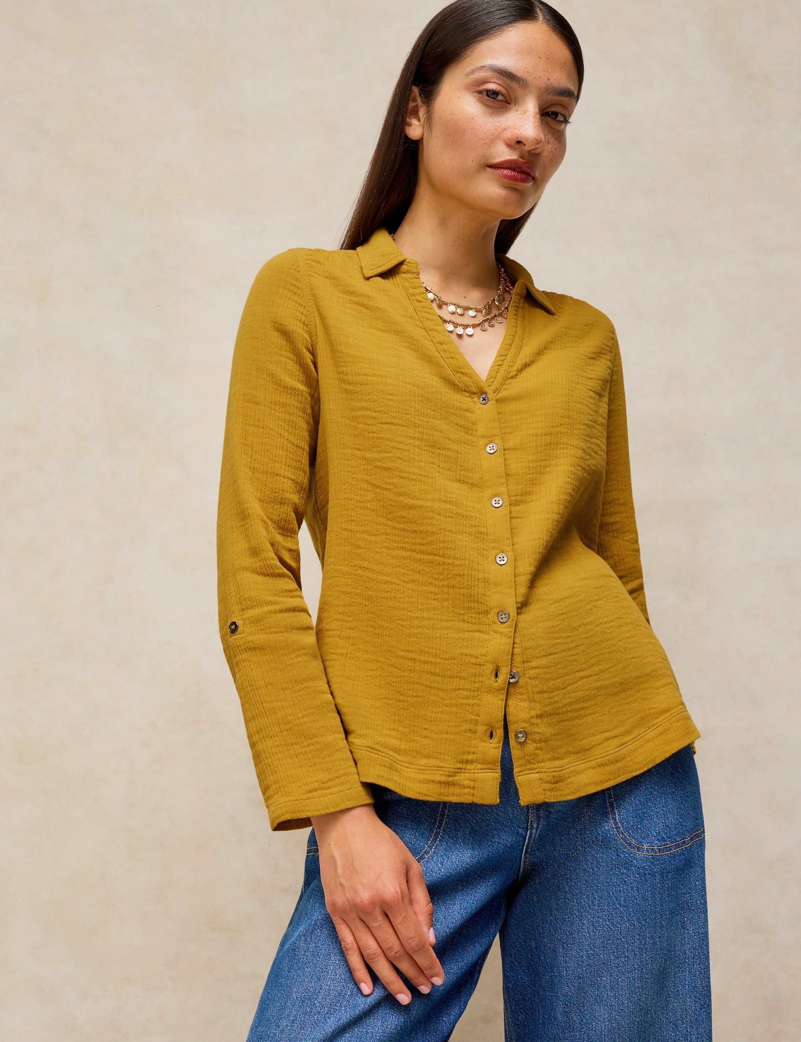 Pure Cotton Collared Shirt 1 of 6