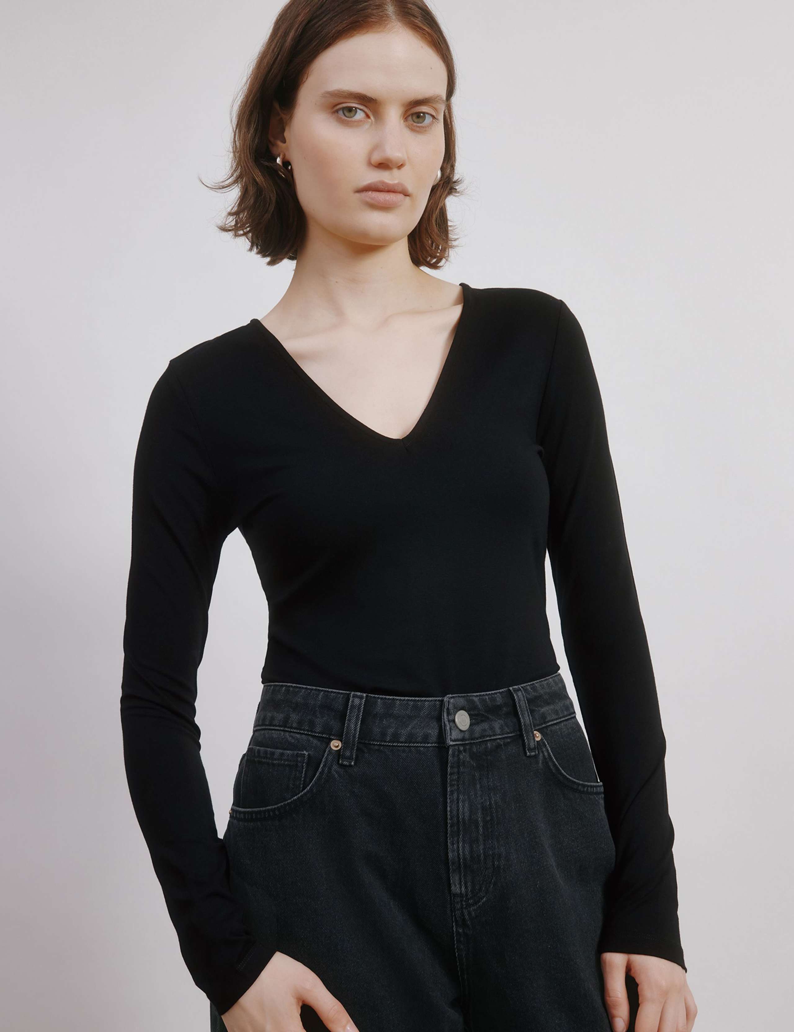 Deep V Neck Top 1 of 4