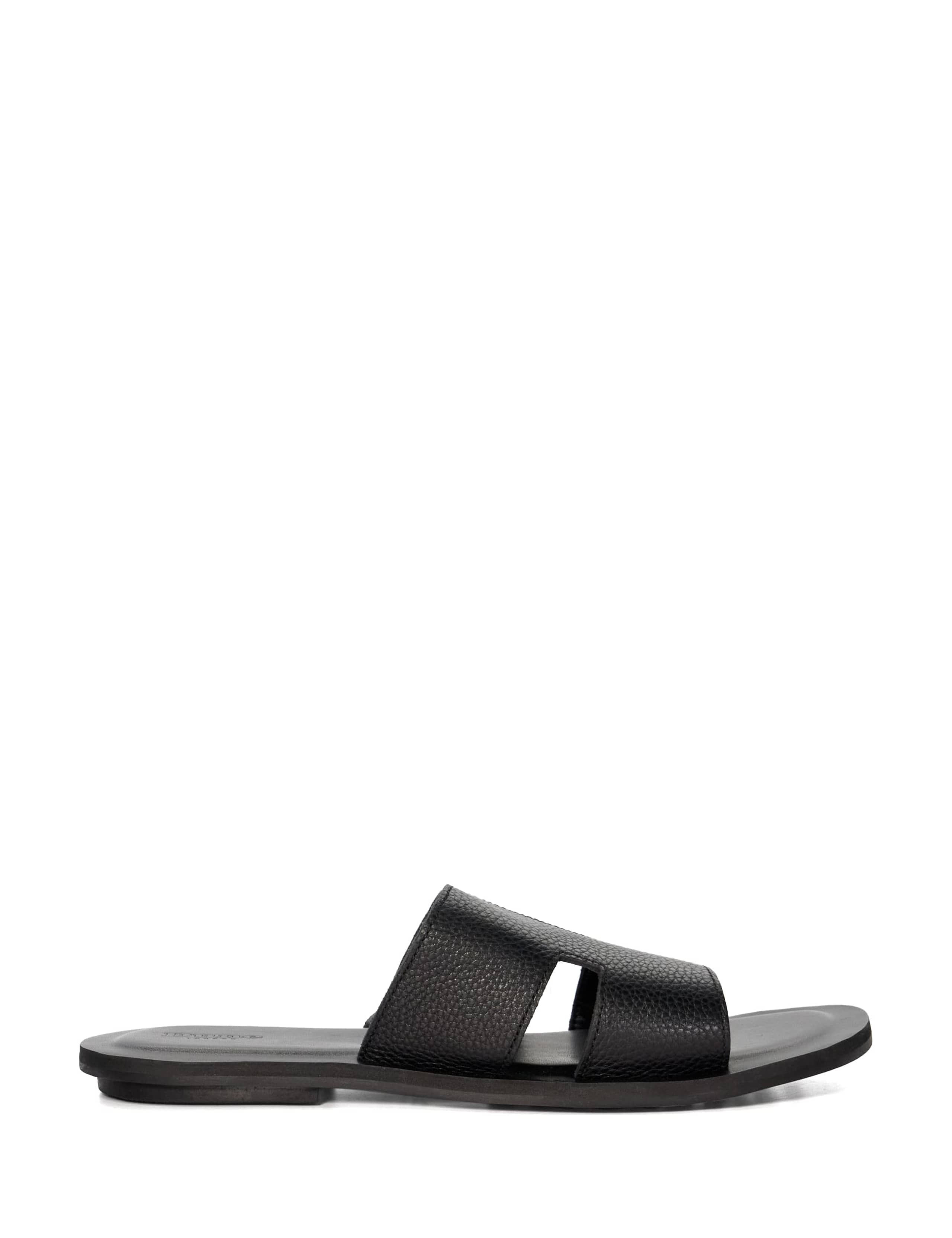 Leather Flat Sliders 1 of 6