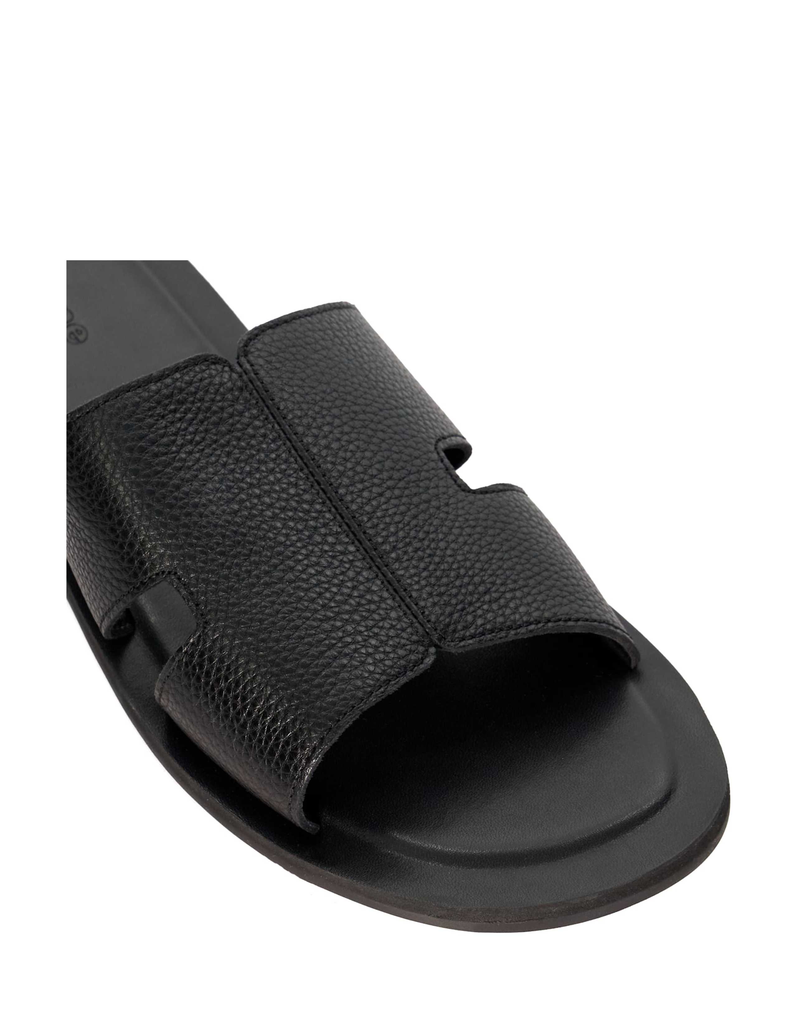 Leather Flat Sliders 6 of 6