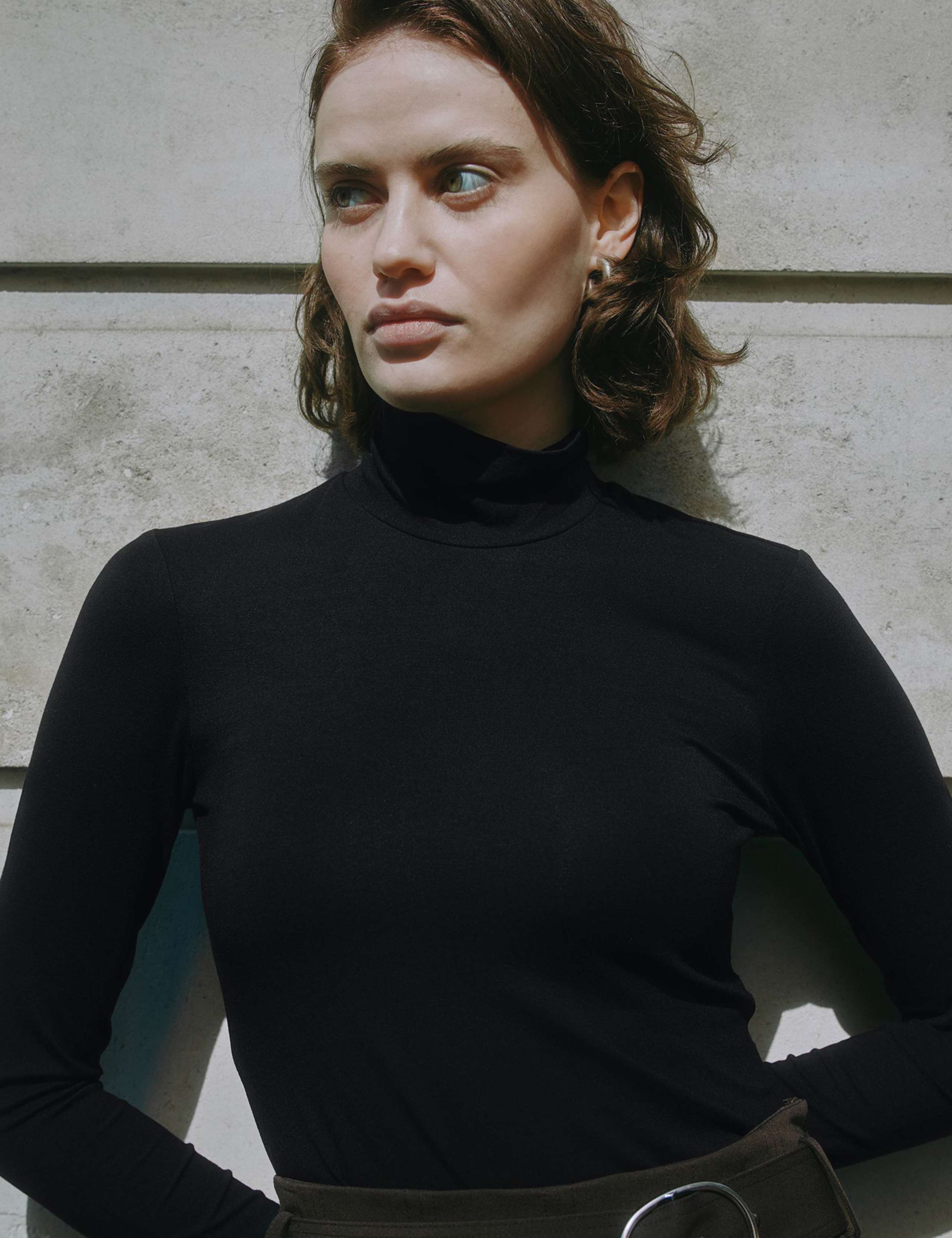 Jersey Funnel Neck Top 3 of 4