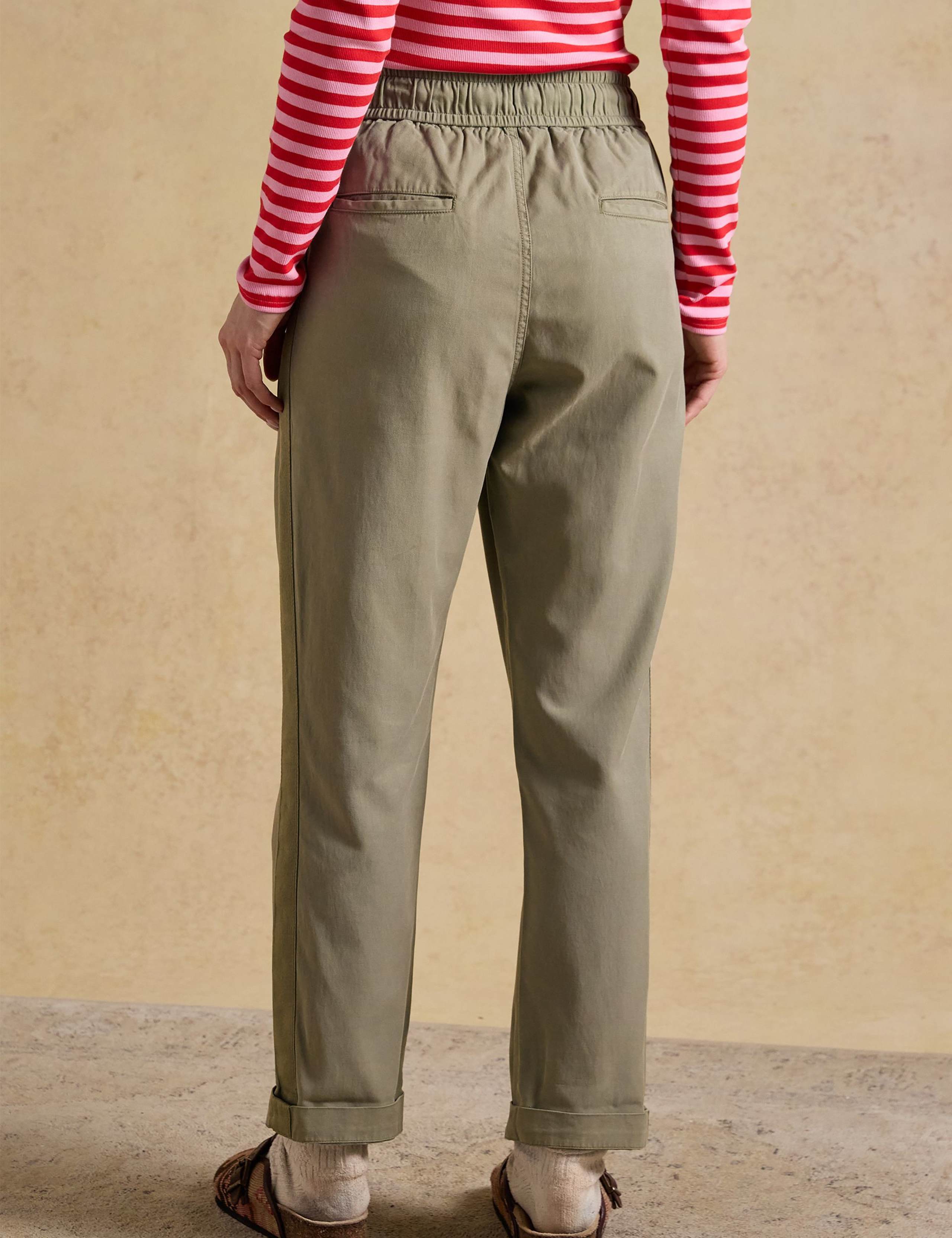 Lyocell Rich Drawstring Relaxed Chinos 4 of 8