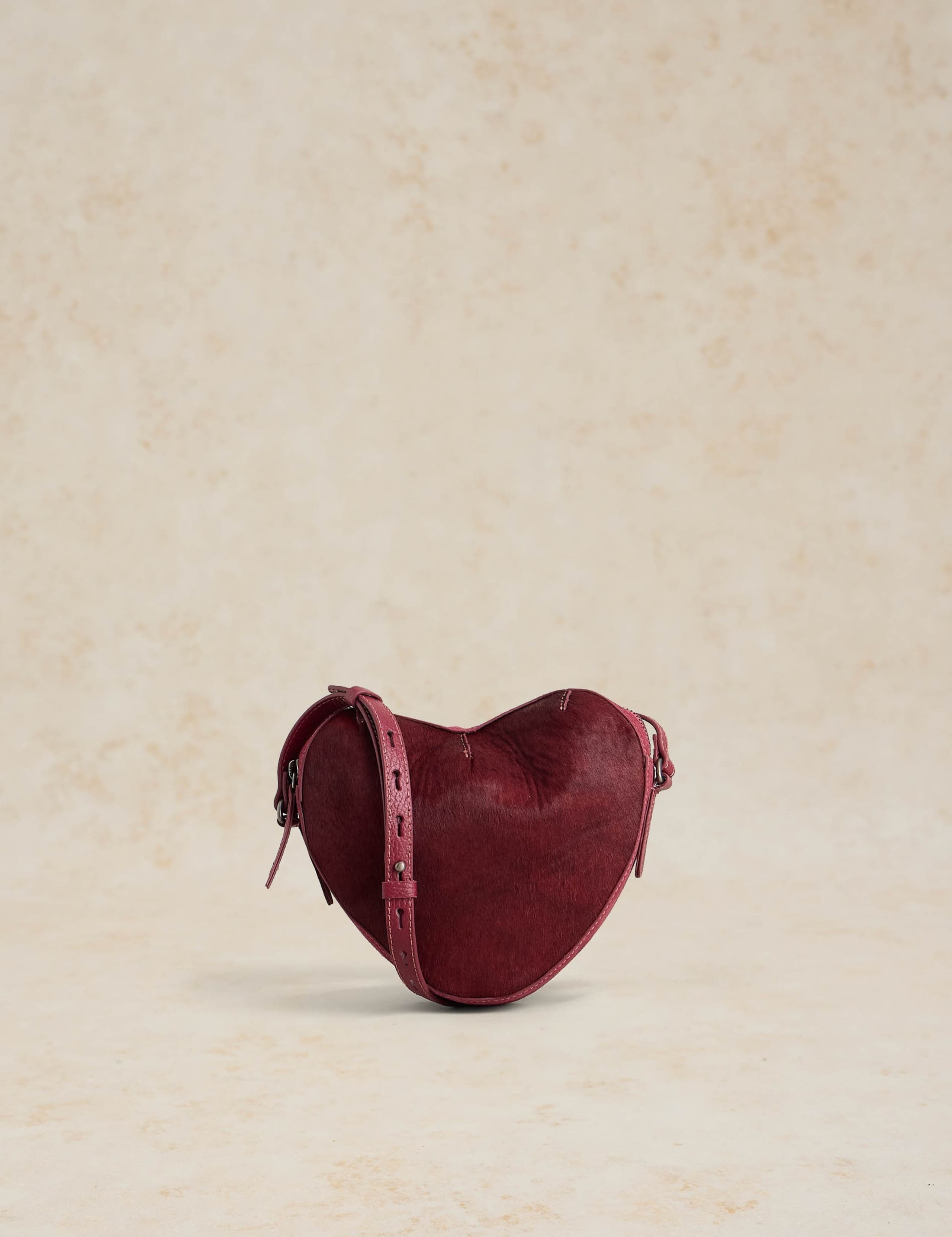 Leather Heart Shaped Cross Body Bag 1 of 4